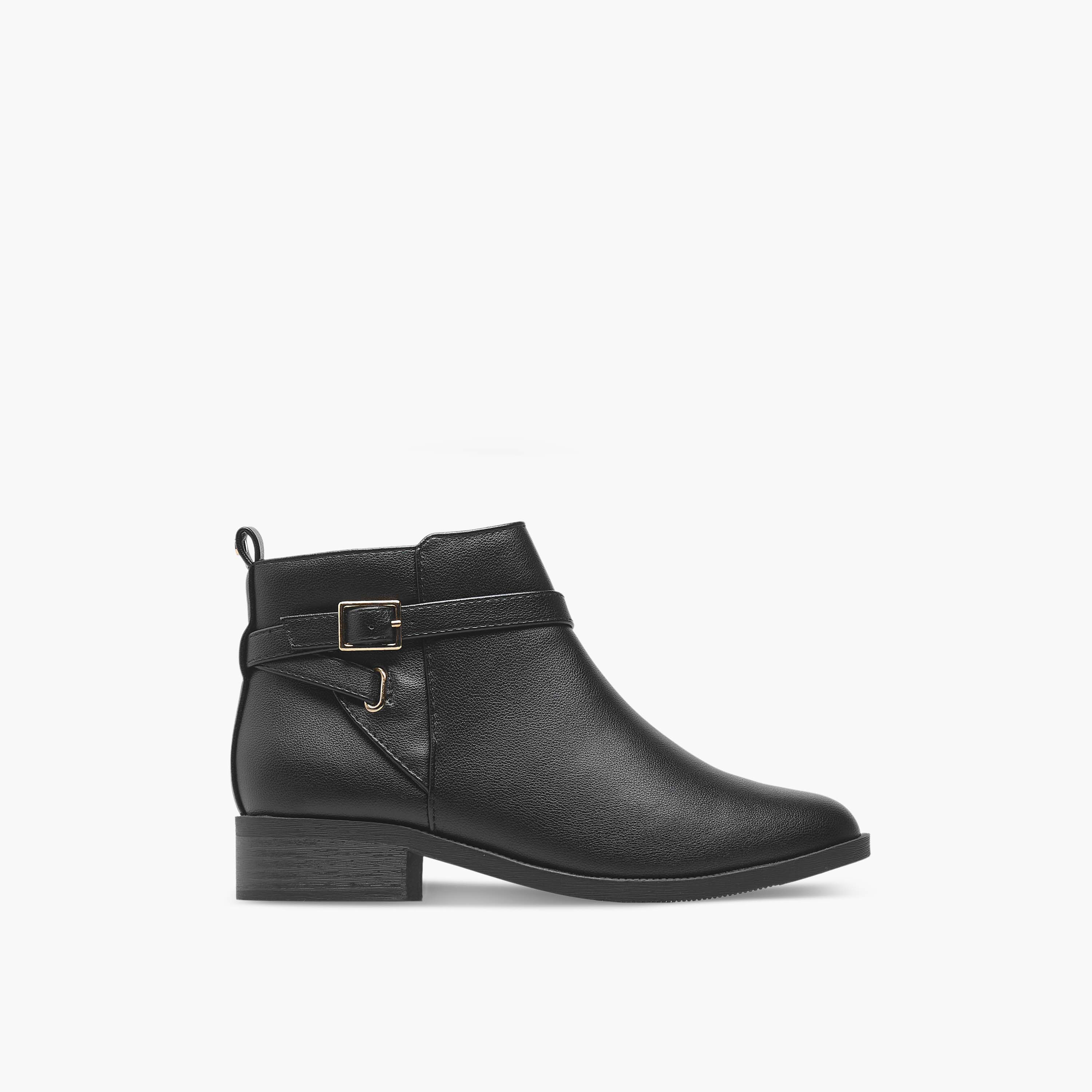 بوت بطول الكاحل بسحاب إغلاق للنساء من فلورا بيلا-women-shoes-boots-image-3