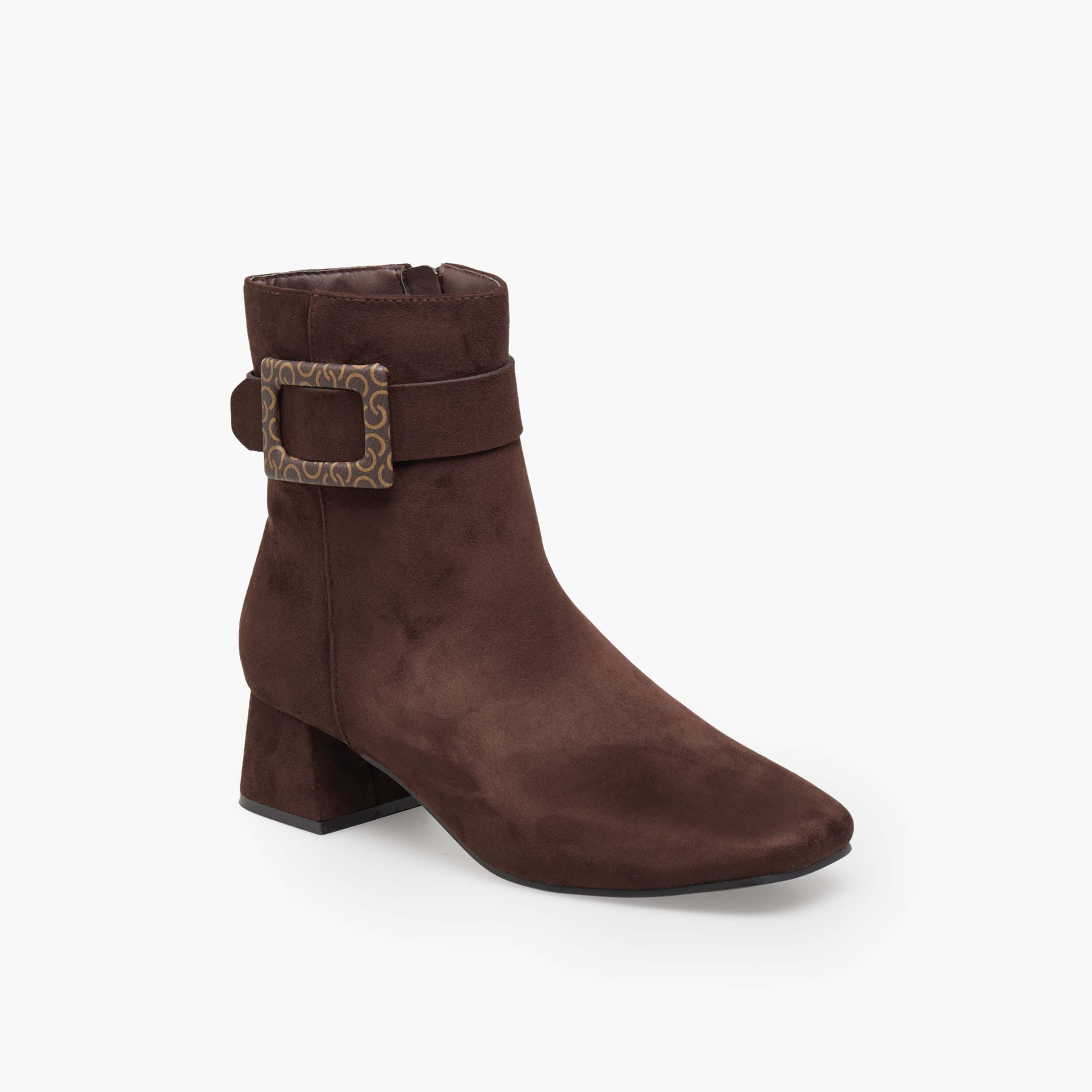 Celeste Women Suede Ankle Boots-women-shoes-boots-image-2