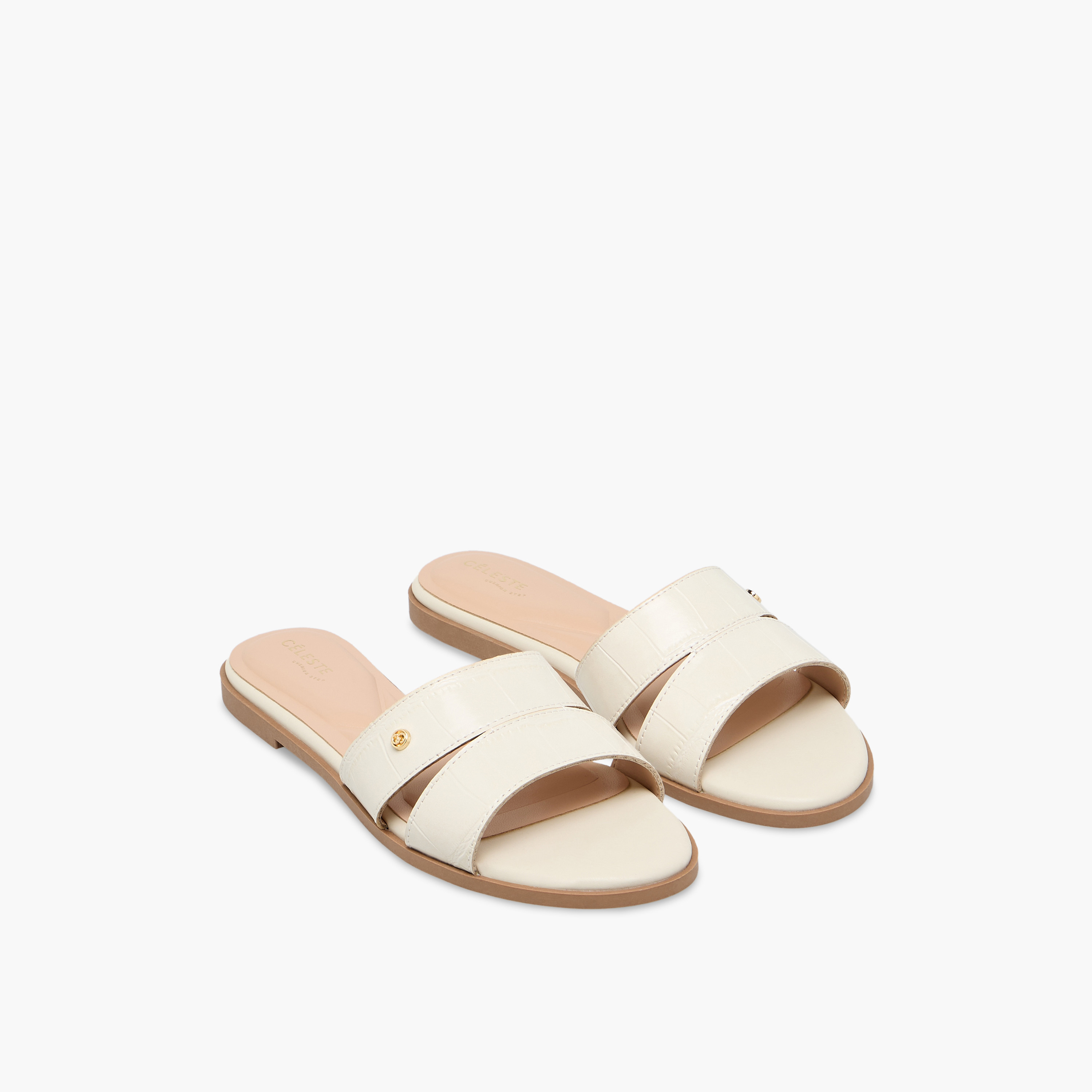 صندل سهل الارتداء بارز الملمس للنساء من سيليست-women-shoes-flats-sandals-image-1