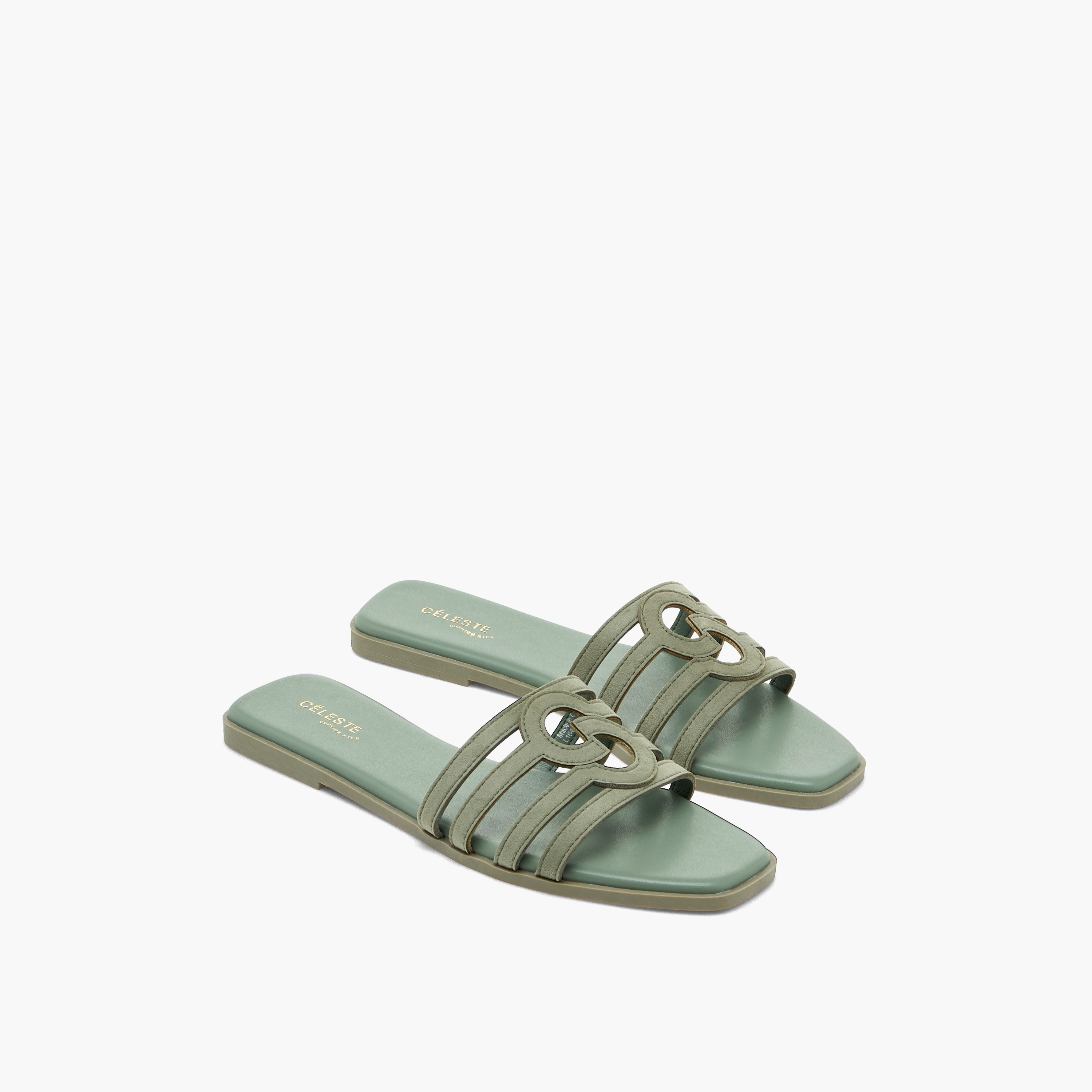 Celeste Women Suede Strappy Slip-On Sandals-women-shoes-sandals-flats-image-1