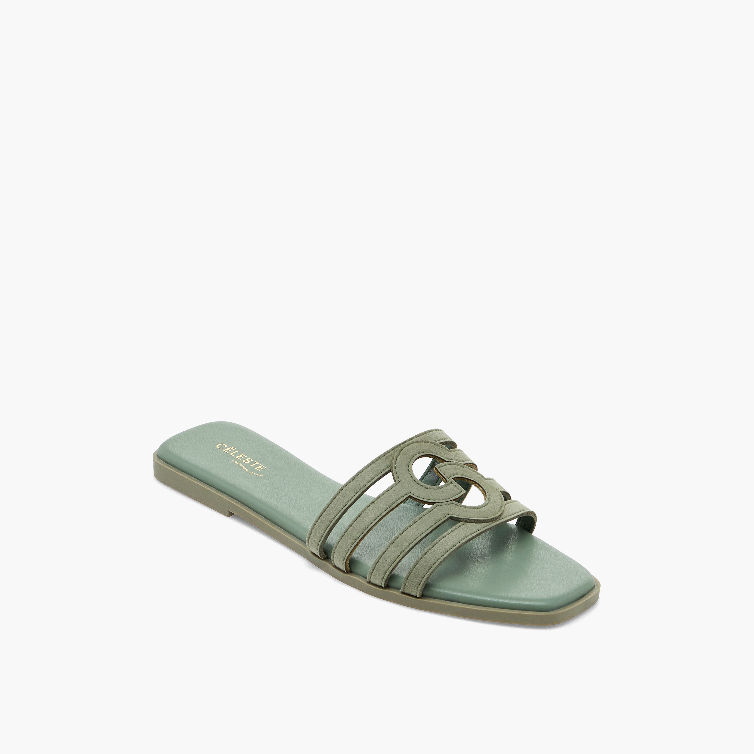 Celeste Women Suede Strappy Slip-On Sandals-women-shoes-sandals-flats-image-2