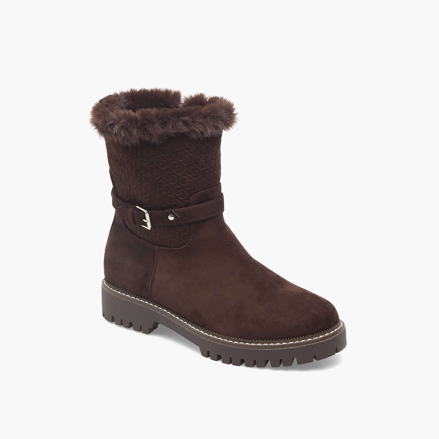 Celeste Women Suede Faux Fur Ankle Boots-women-shoes-boots-image-2