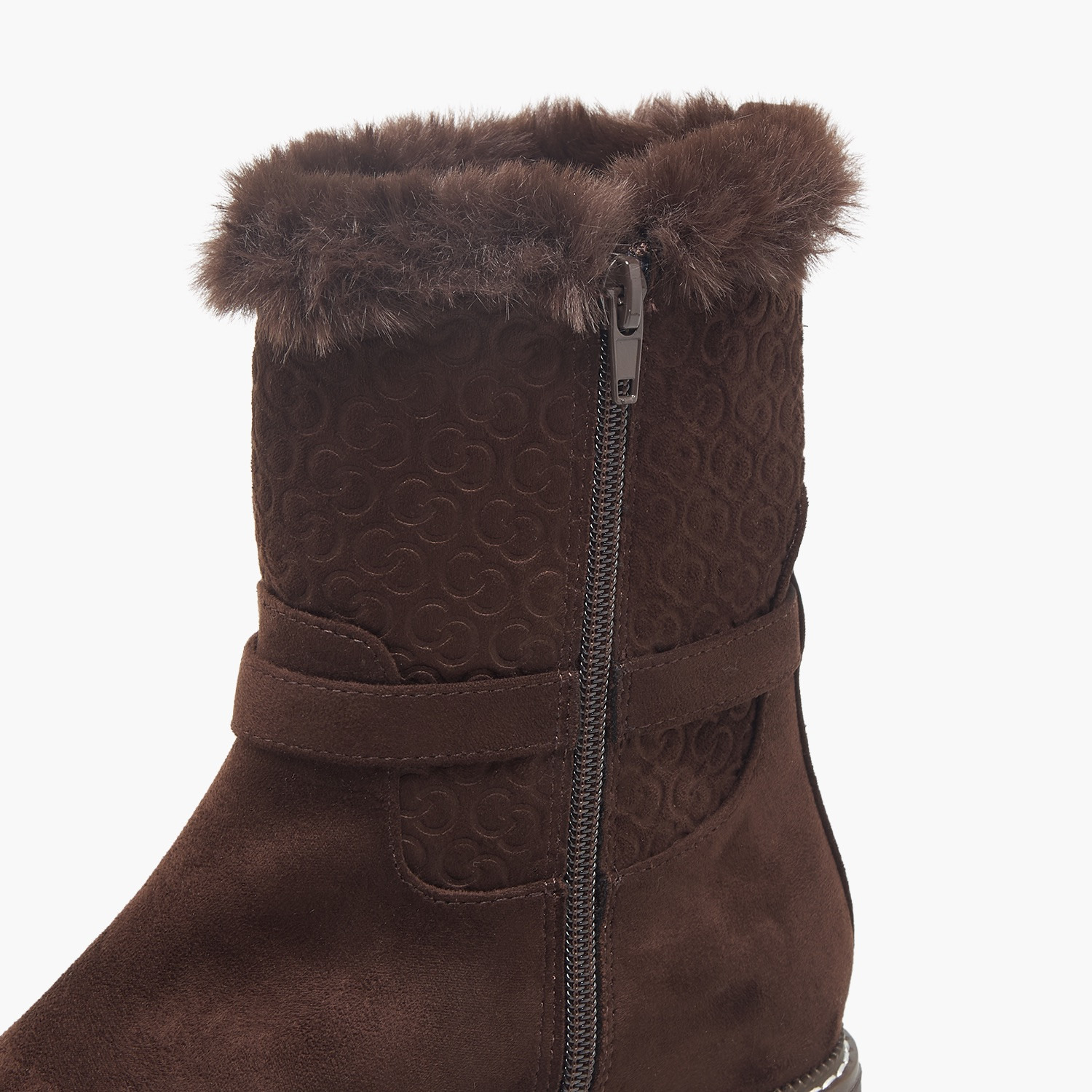 Celeste Women Suede Faux Fur Ankle Boots-women-shoes-boots-image-5