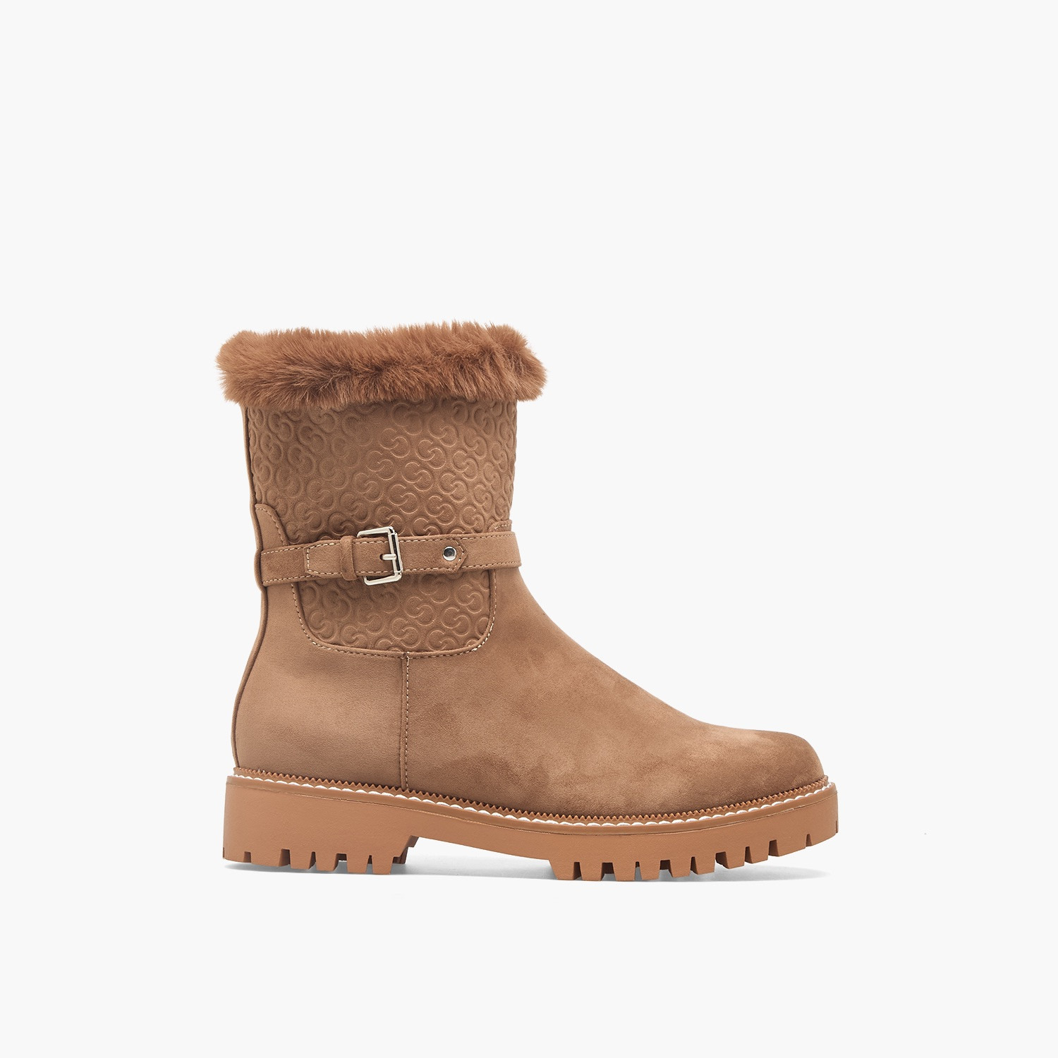 بوت للكاحل شمواه وفرو صناعي للنساء من سيليست-women-shoes-boots-image-3