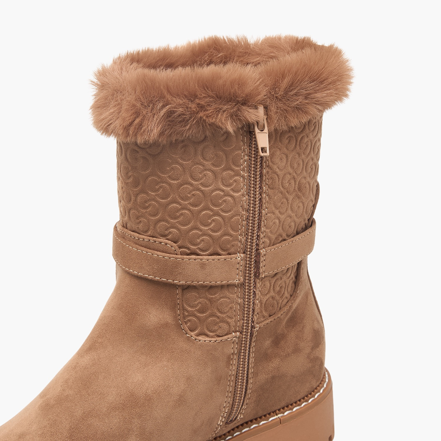 بوت للكاحل شمواه وفرو صناعي للنساء من سيليست-women-shoes-boots-image-5