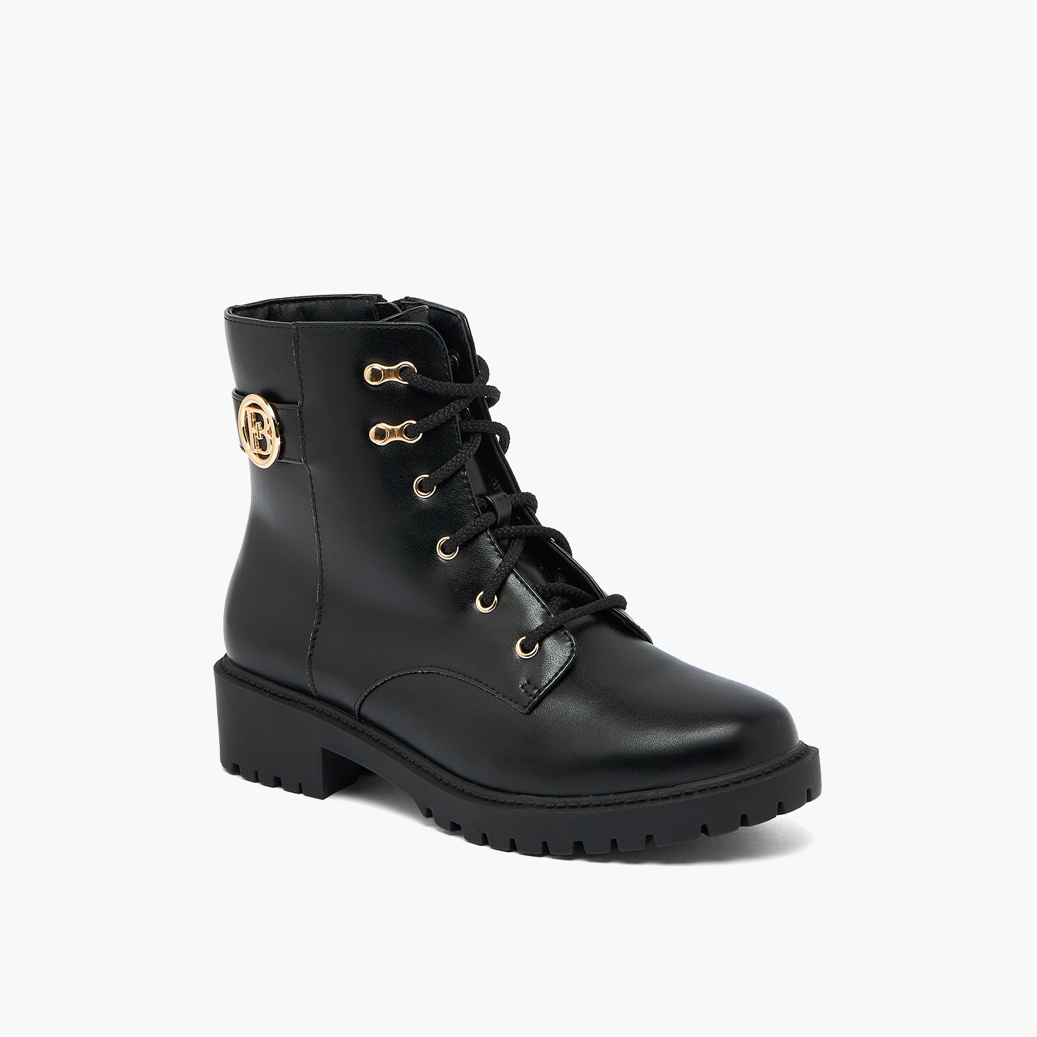 بوت بطول الكاحل ورباط إغلاق للنساء من فلورا بيلا من شو إكسبريس-women-shoes-boots-image-2