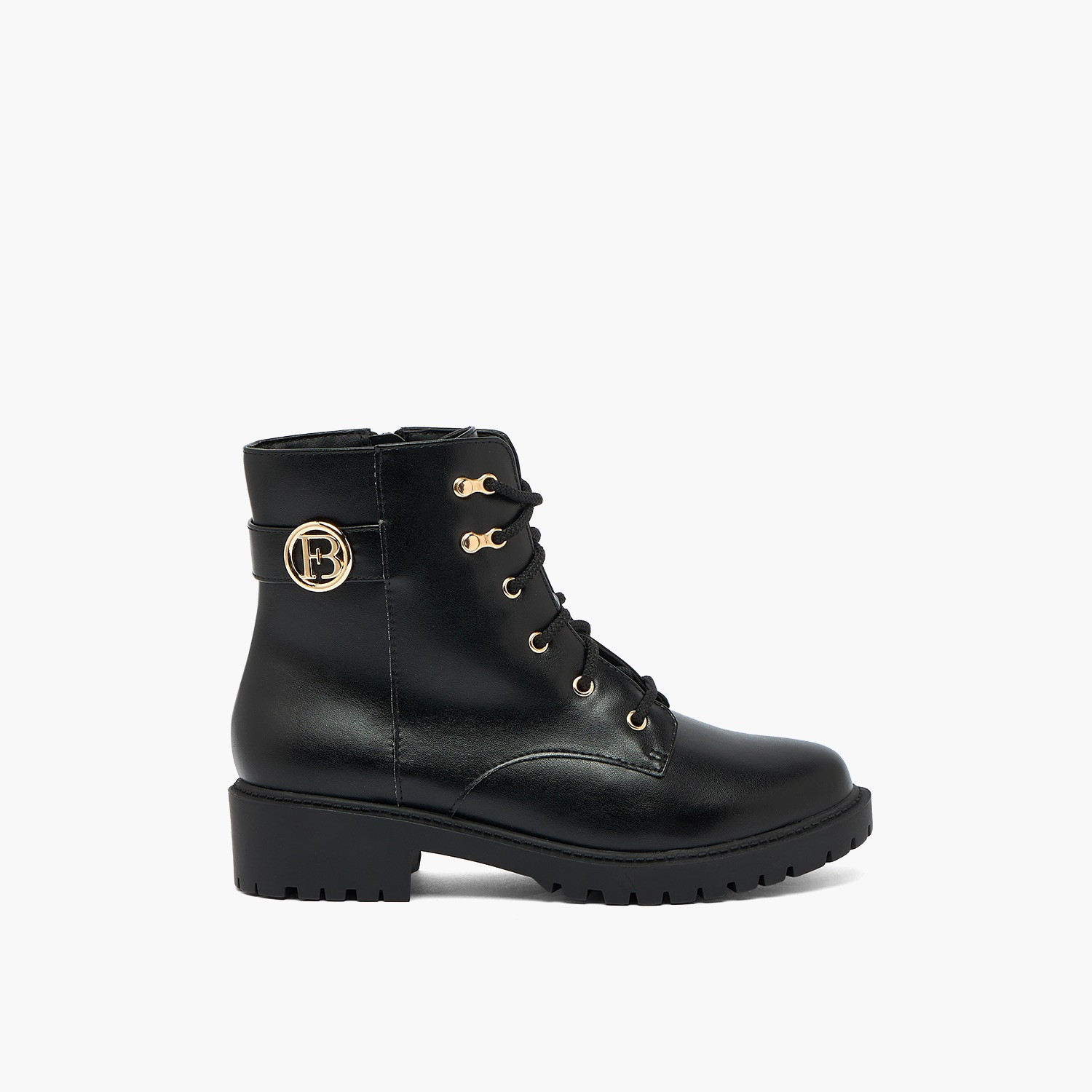 بوت بطول الكاحل ورباط إغلاق للنساء من فلورا بيلا من شو إكسبريس-women-shoes-boots-image-3