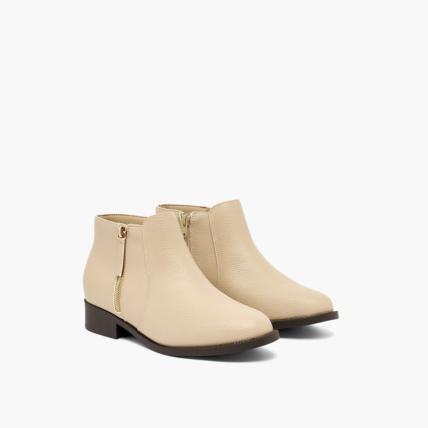 Flora Bella by Shoexpress Women Textured Ankle Boots-women-shoes-boots-image-1