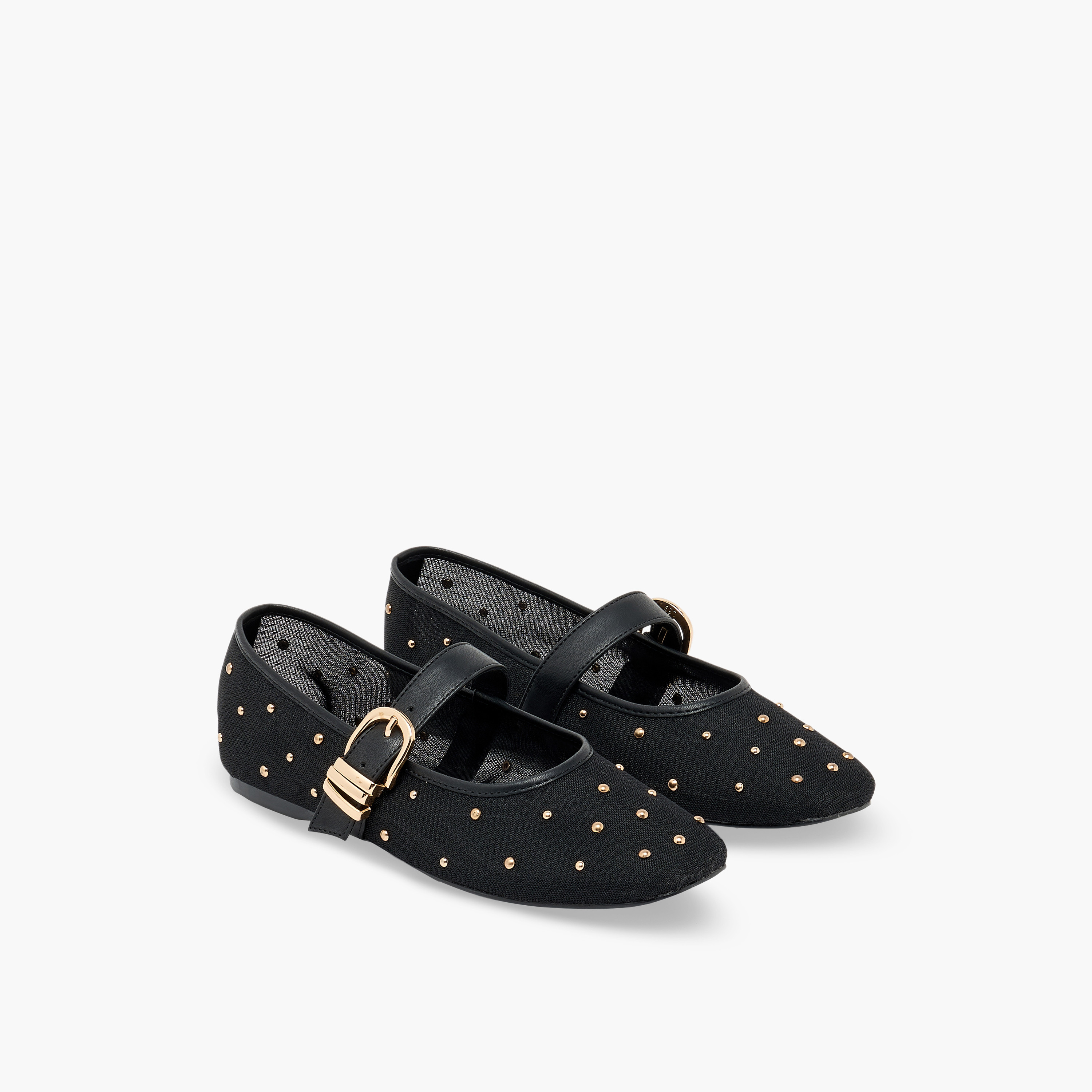 Haadana Women Buckle Closure Ballerina Shoes-women-shoes-ballerinas-image-1