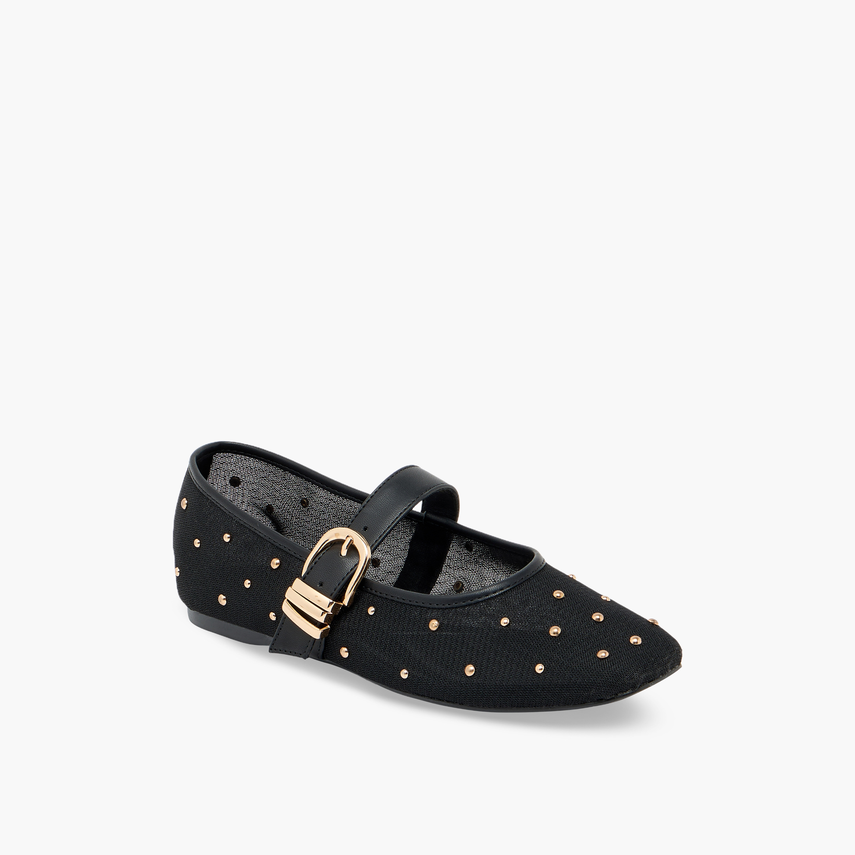 Haadana Women Buckle Closure Ballerina Shoes-women-shoes-ballerinas-image-2