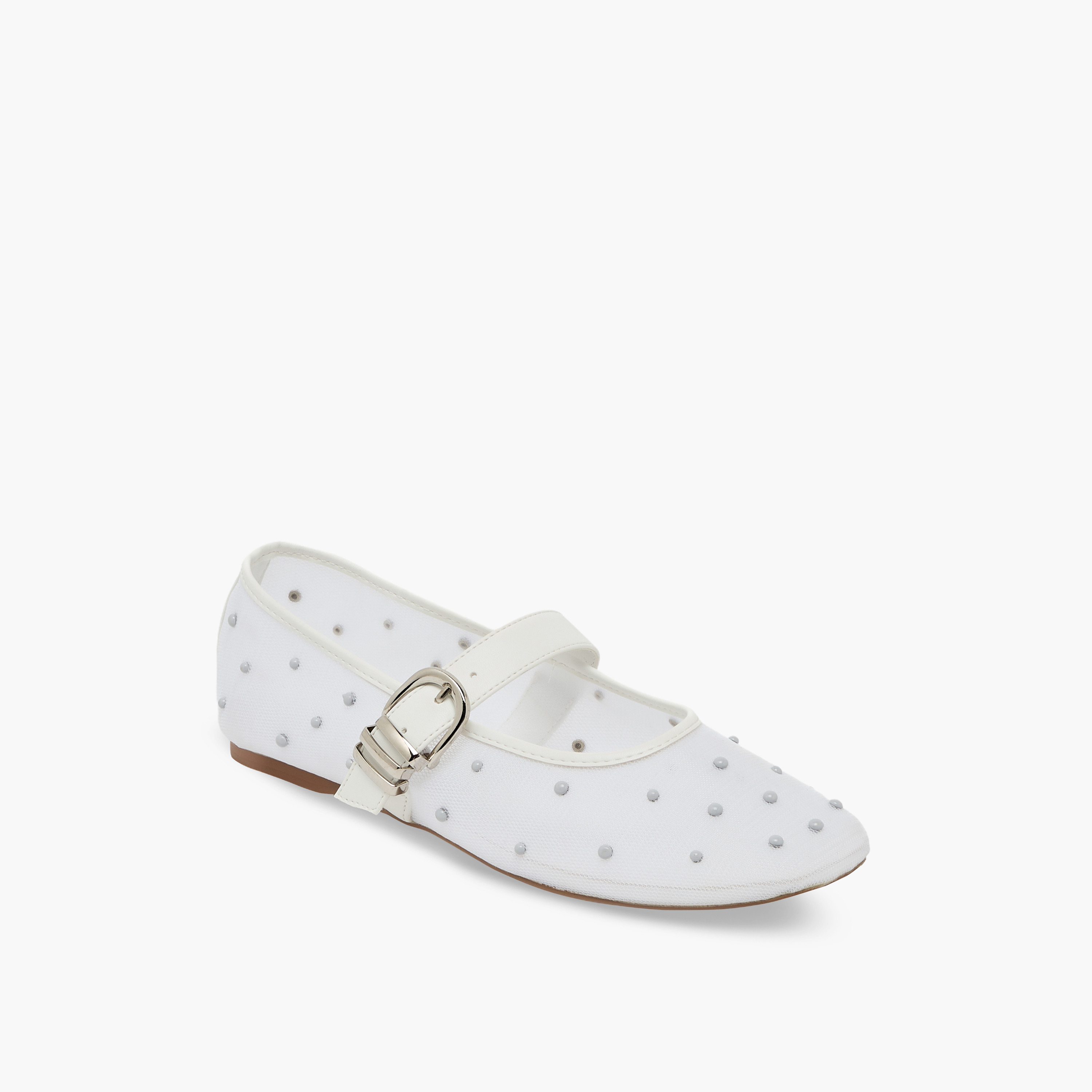 Haadana Women Buckle Closure Ballerina Shoes-women-shoes-ballerinas-image-2