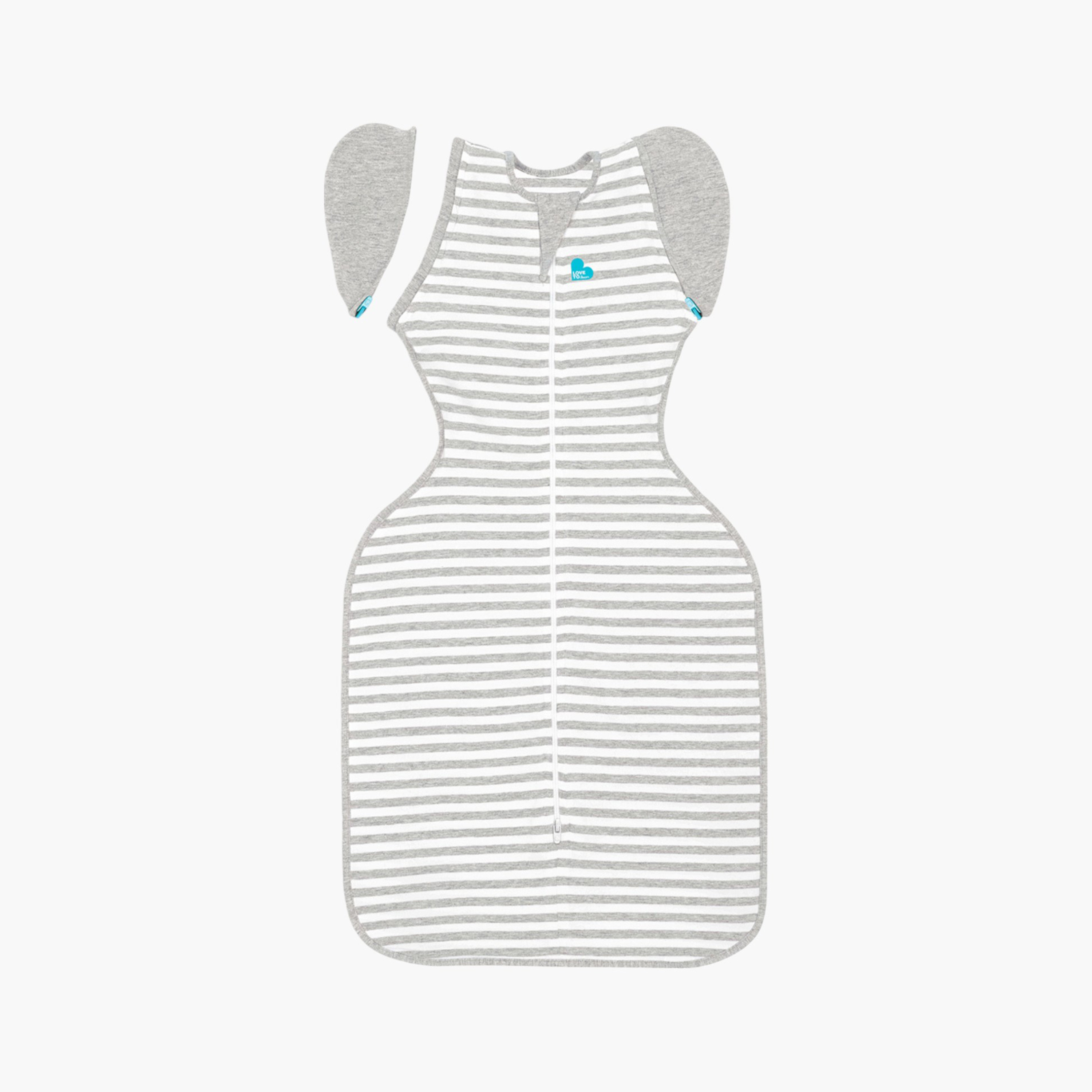 Love To Dream Striped Sleeping Bag with Zip Closure-baby-nursery-blanketsandswaddles-swaddlesandsleepingbags-image-1