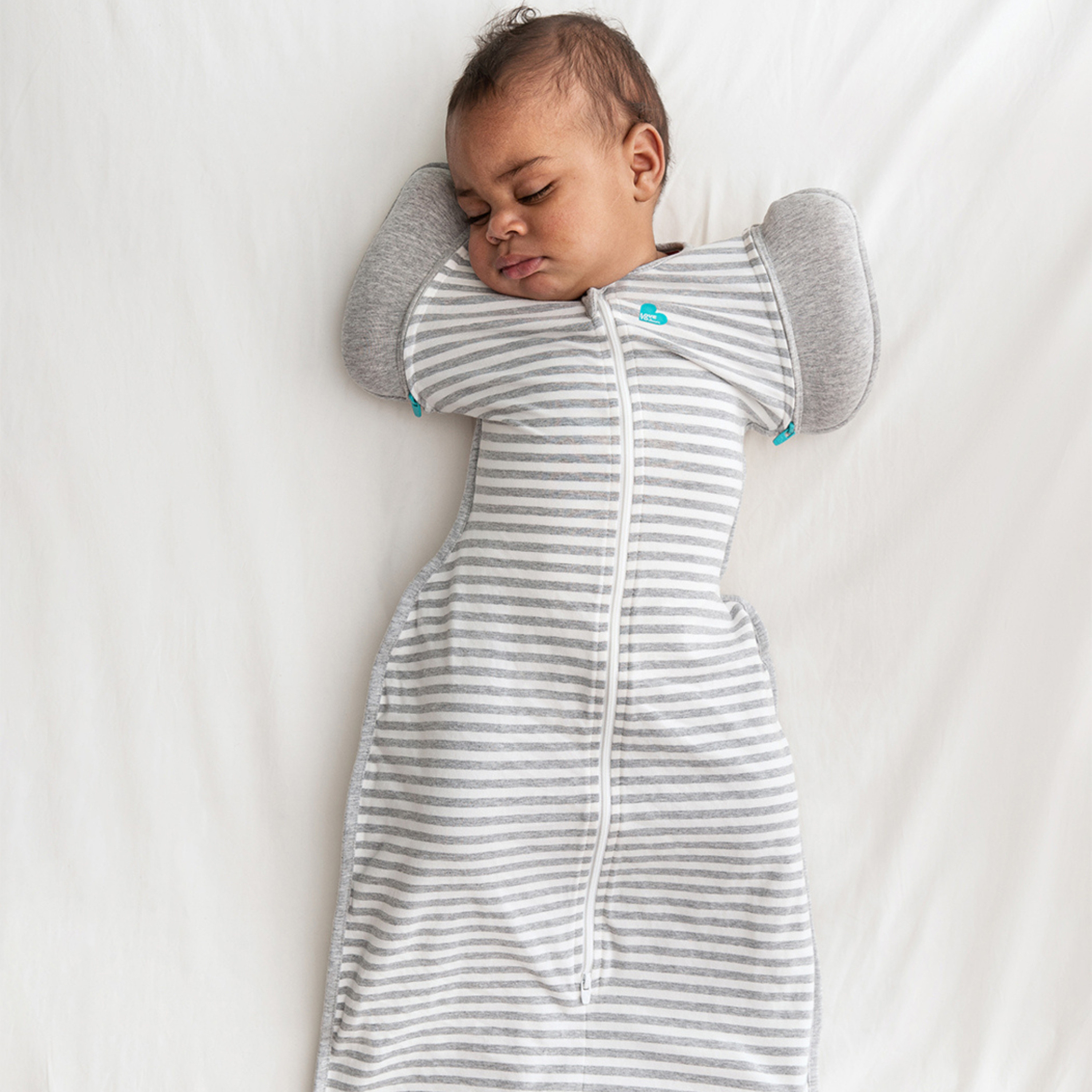 Love To Dream Striped Sleeping Bag with Zip Closure-baby-nursery-blanketsandswaddles-swaddlesandsleepingbags-image-4