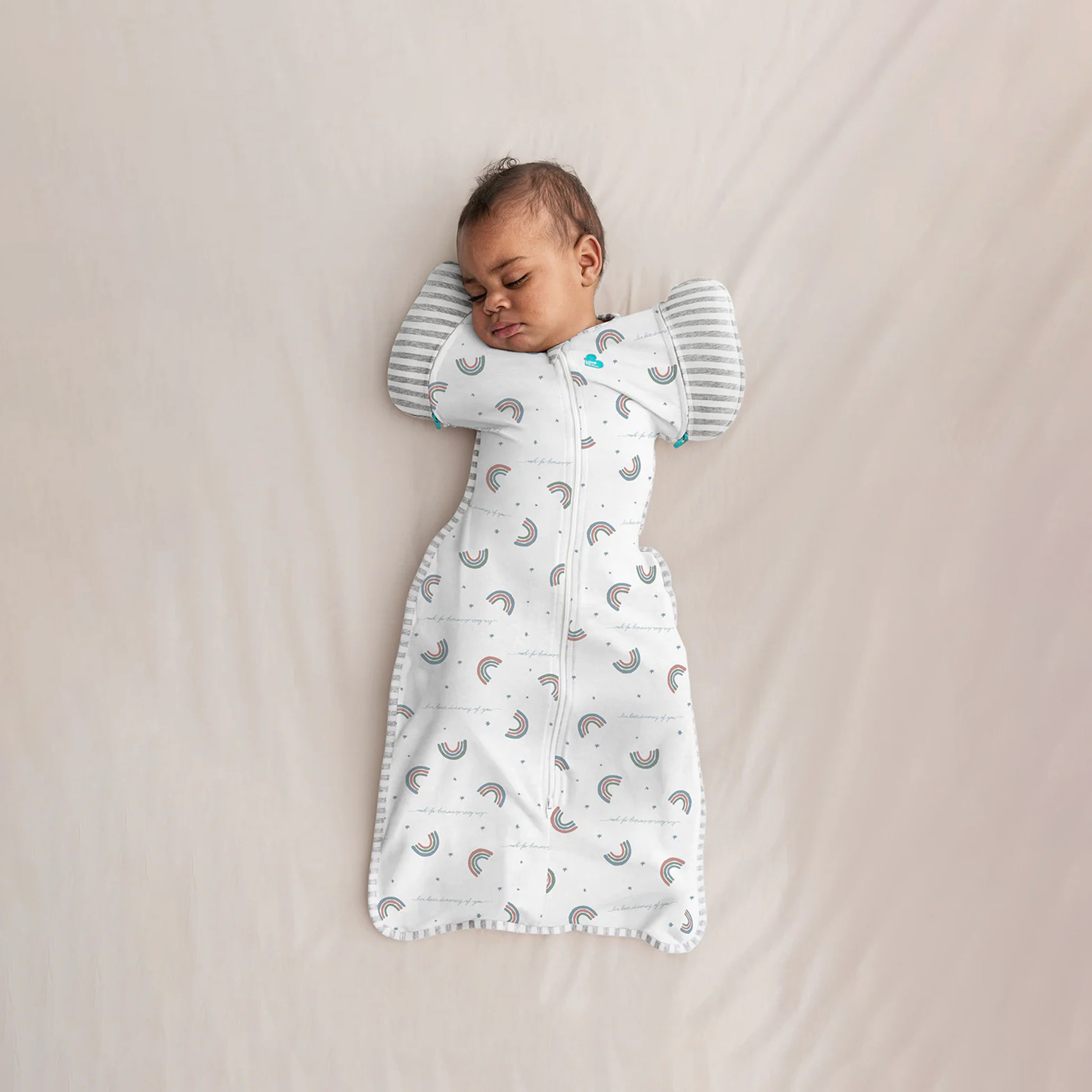 سوادل أب حقيبة انتقال من لاف تو دريم - قوس قزح - أبيض-baby-nursery-blanketsandswaddles-swaddlesandsleepingbags-image-3