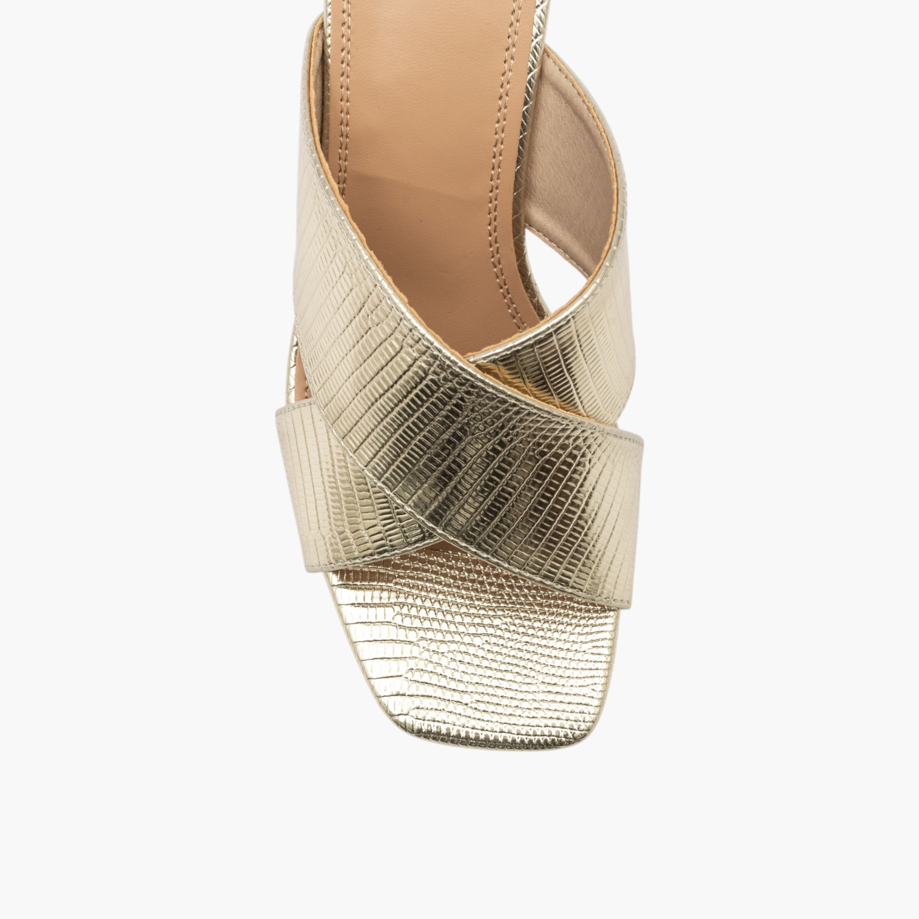 صندل بارز الملمس سهل الارتداء بحزام متقاطع وكعب عريض للنساء من سيليست-women-shoes-sandals-heeled-image-5