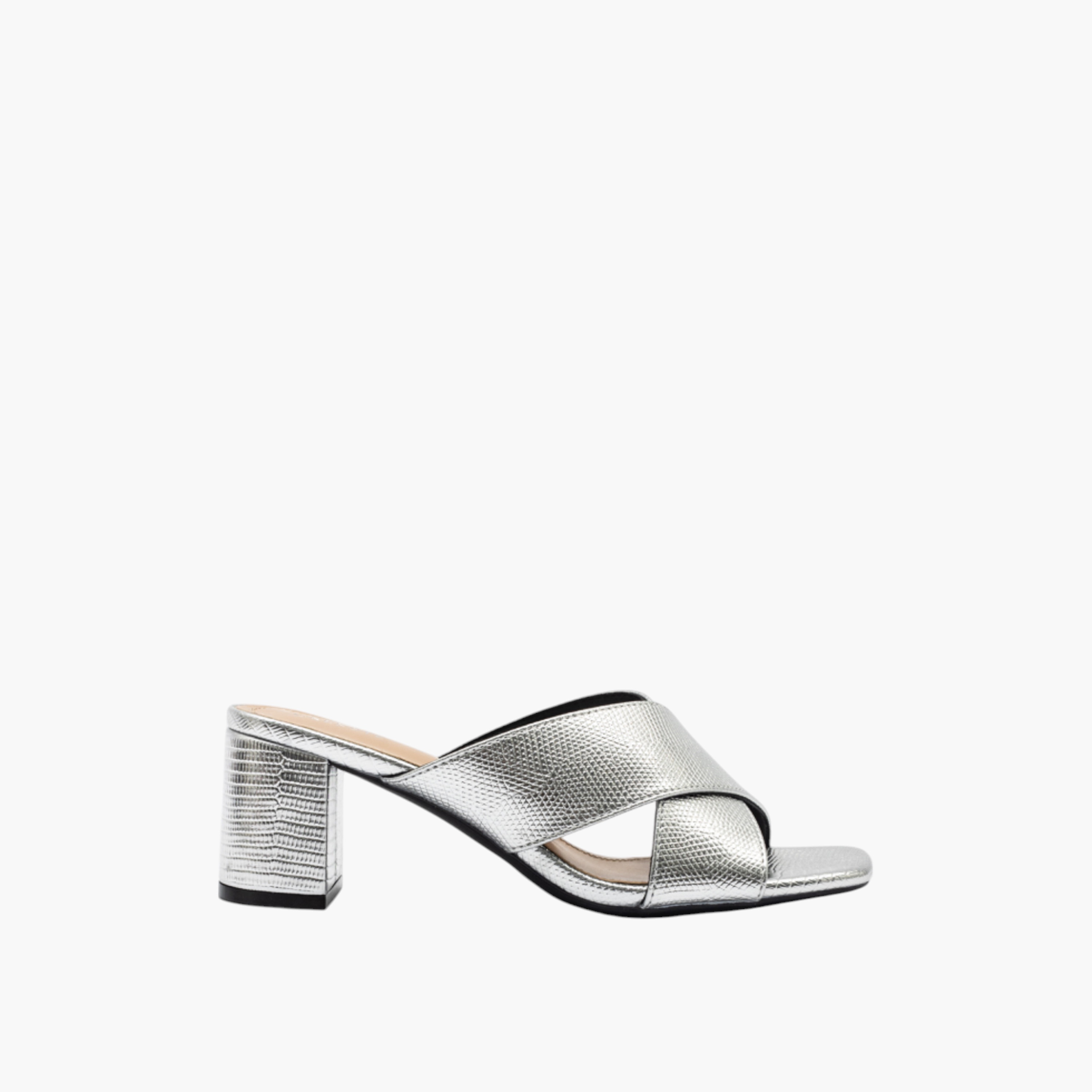 صندل بارز الملمس سهل الارتداء بحزام متقاطع وكعب عريض للنساء من سيليست-women-shoes-sandals-heeled-image-3