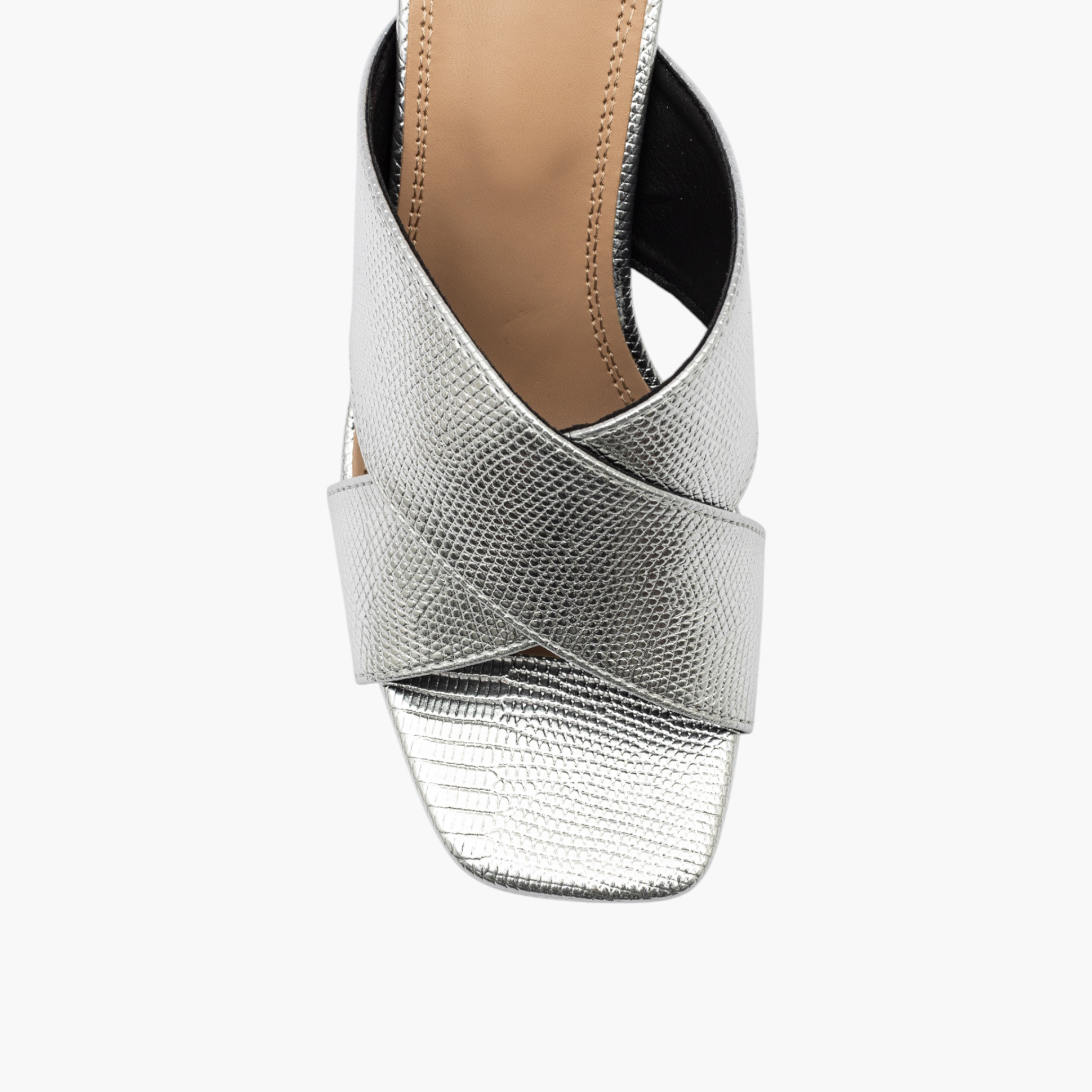 صندل بارز الملمس سهل الارتداء بحزام متقاطع وكعب عريض للنساء من سيليست-women-shoes-sandals-heeled-image-5