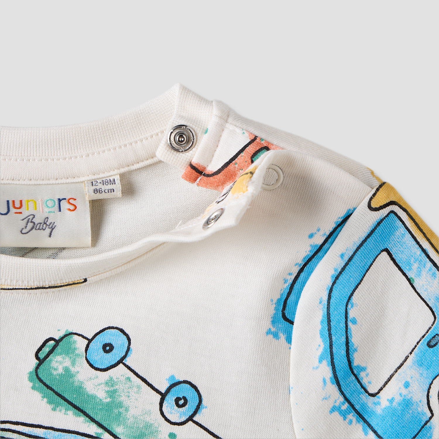 Juniors Crew Neck Short Sleeves T-shirt with Truck Print-baby-boys-clothing-tshirtsandpolos-image-3