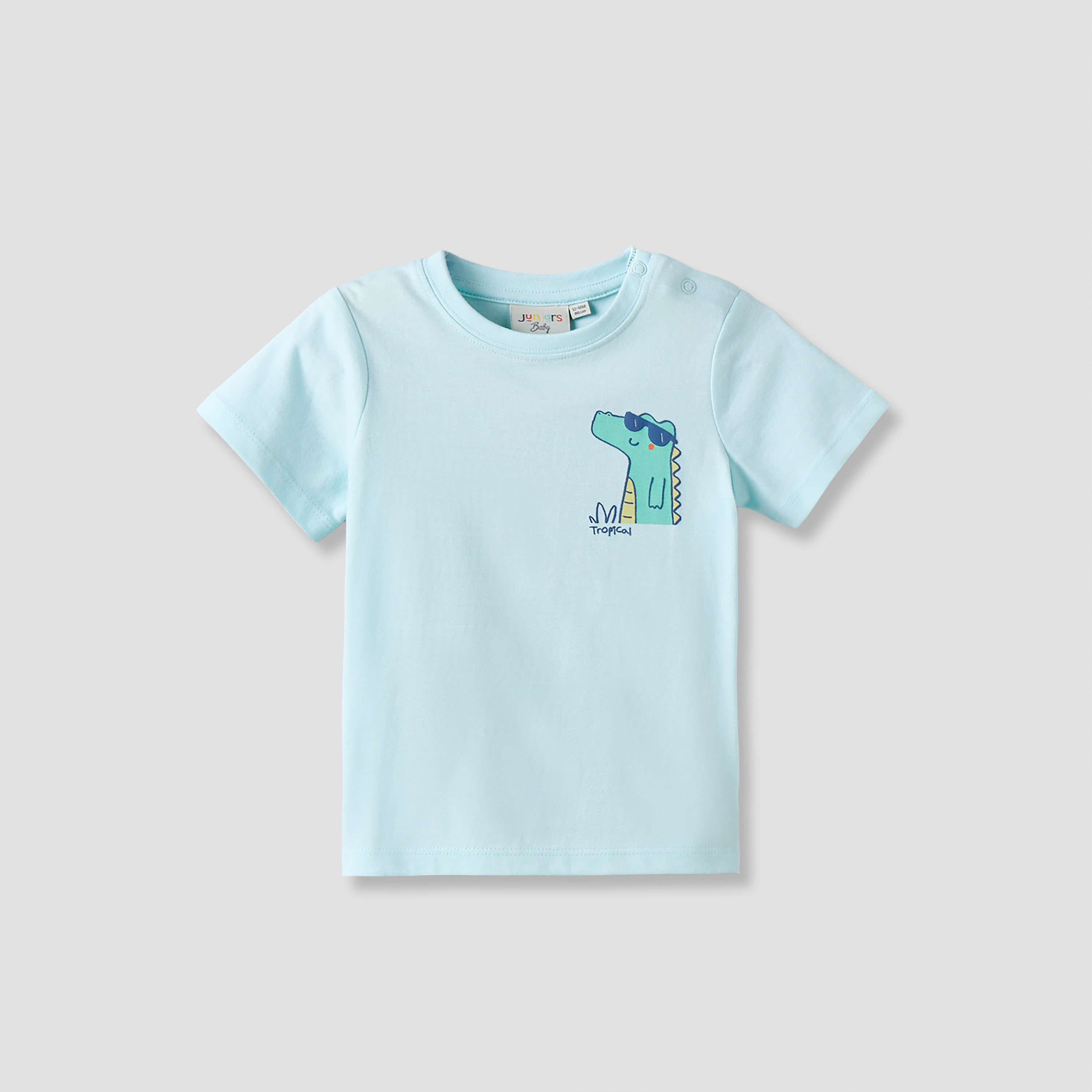 Juniors Short Sleeves T-shirt with Tropical Print-baby-boys-clothing-tshirtsandpolos-image-1