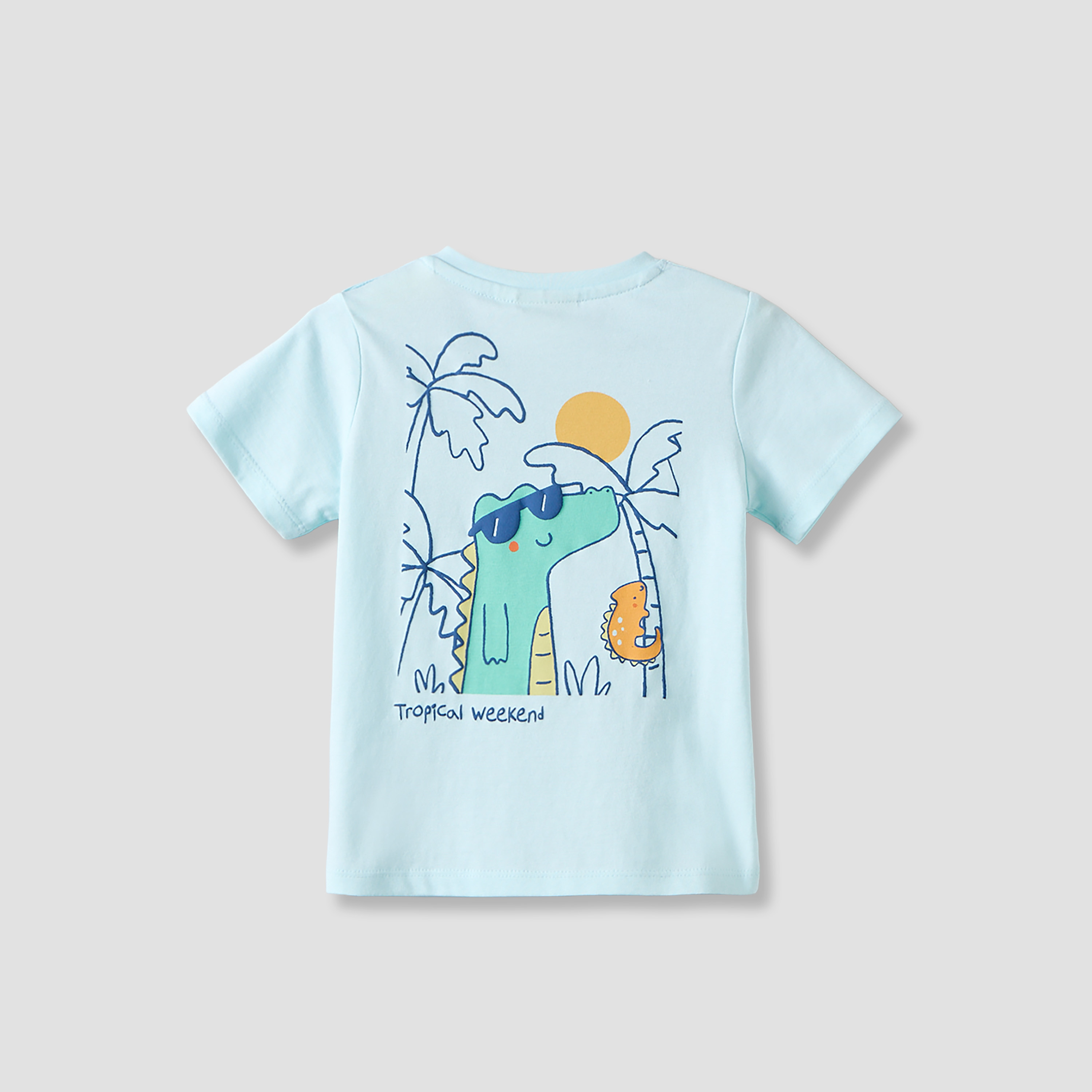 Juniors Short Sleeves T-shirt with Tropical Print-baby-boys-clothing-tshirtsandpolos-image-2