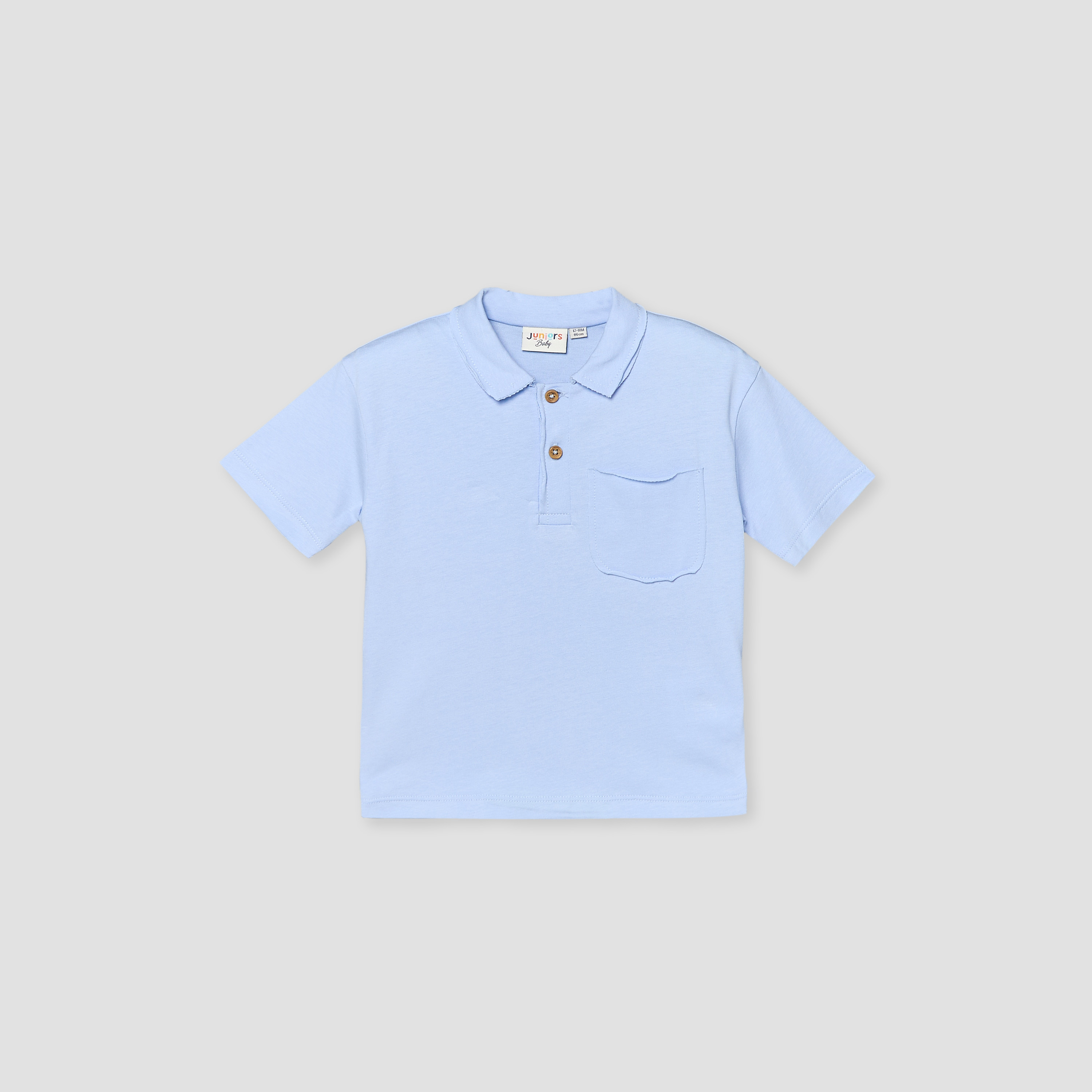 Juniors Collared Short Sleeves Textured Polo T-shirt-baby-boys-clothing-tshirtsandpolos-image-2