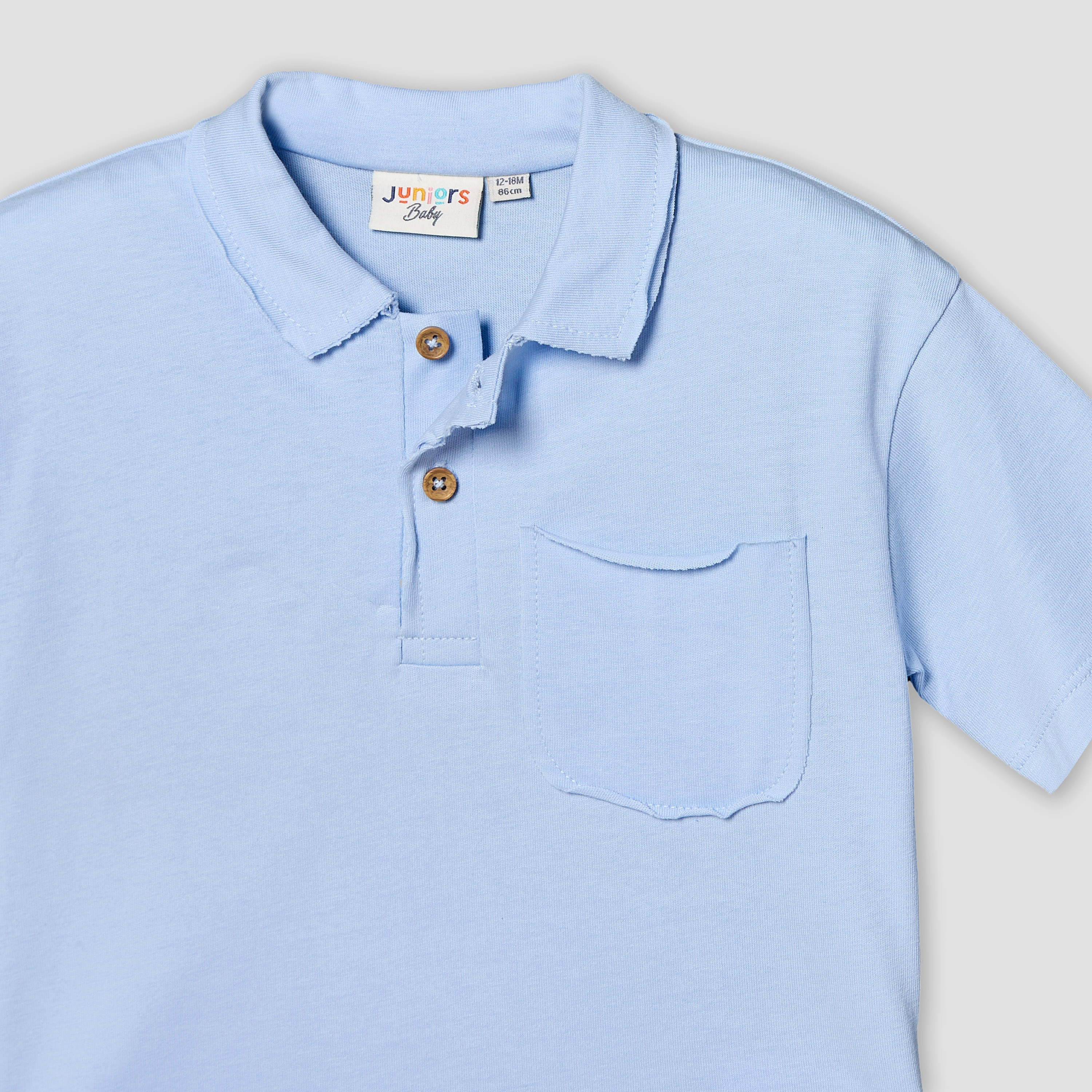 Juniors Collared Short Sleeves Textured Polo T-shirt-baby-boys-clothing-tshirtsandpolos-image-4