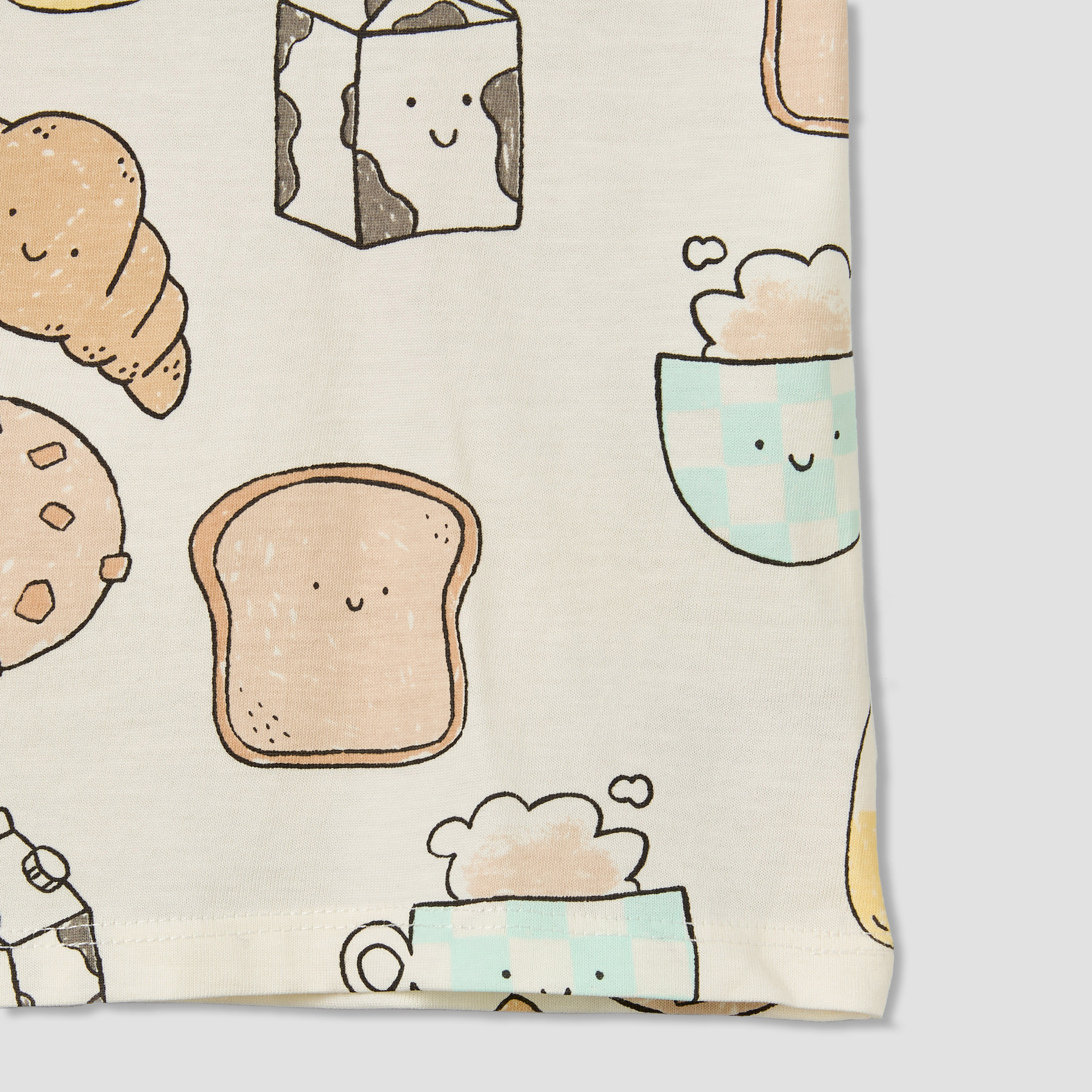 Juniors Crew Neck Short Sleeves T-shirt with Food Print-baby-boys-clothing-tshirtsandpolos-image-4