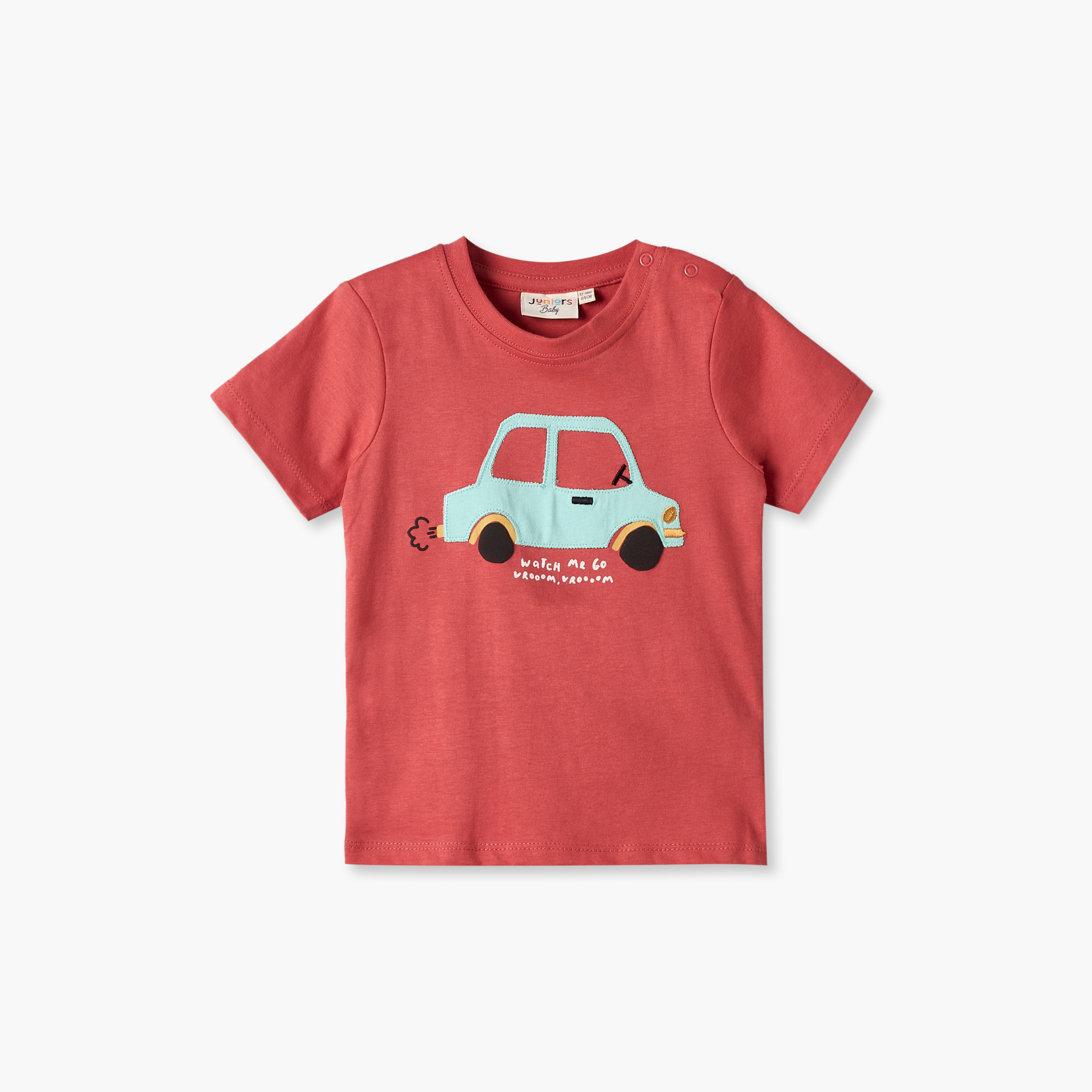 Juniors Crew Neck Short Sleeves T-shirt with Vehicle Print-baby-boys-clothing-tshirtsandpolos-image-1