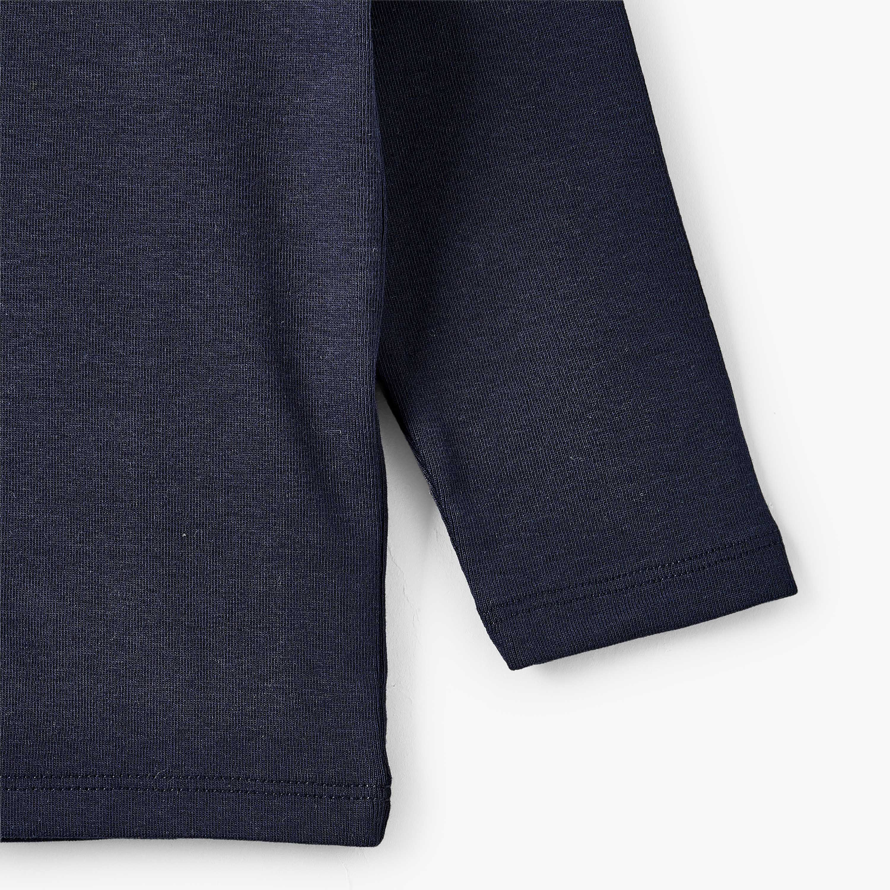 طقم من 2 - تيشيرت بياقة عالية وأكمام طويلة من جونيورز-baby-boys-clothing-tshirtsandpolos-image-6