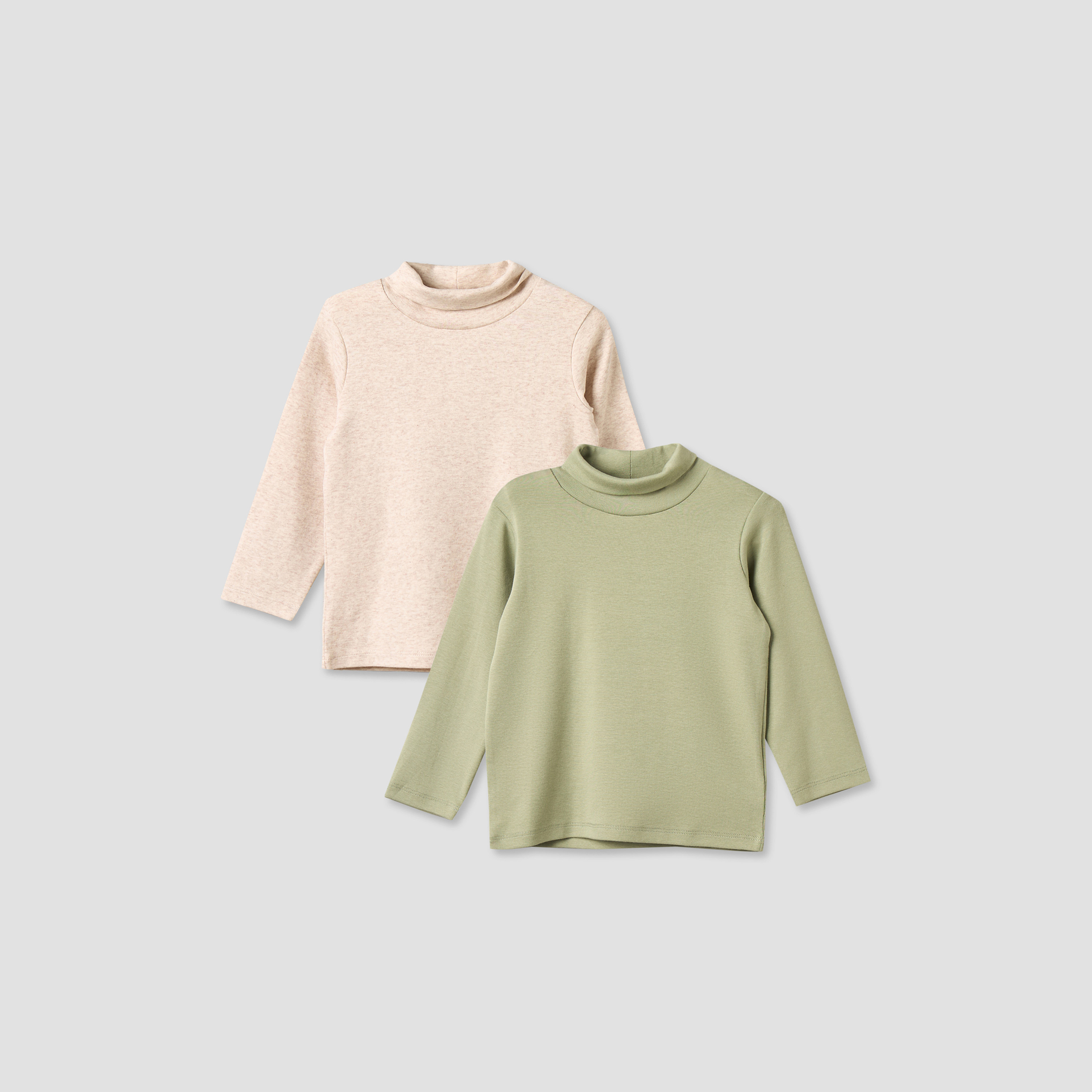 طقم من 2 - تيشيرت بياقة عالية وأكمام طويلة من جونيورز-baby-boys-clothing-tshirtsandpolos-image-1