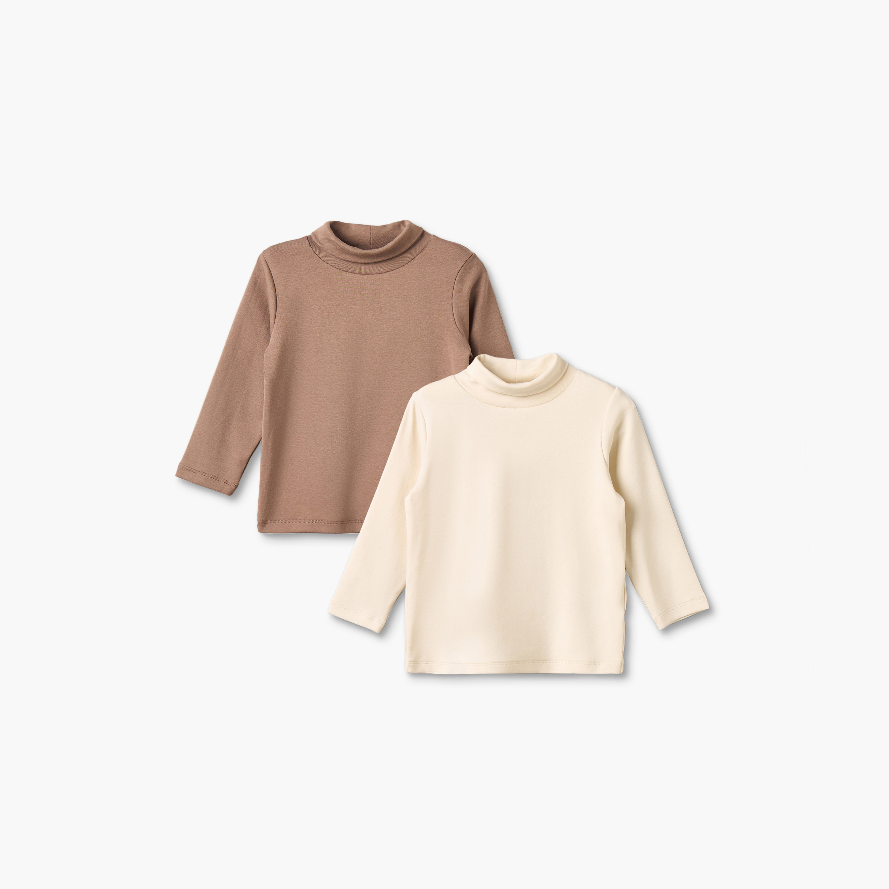 طقم من 2 - تيشيرت بياقة عالية وأكمام طويلة من جونيورز-baby-boys-clothing-tshirtsandpolos-image-1