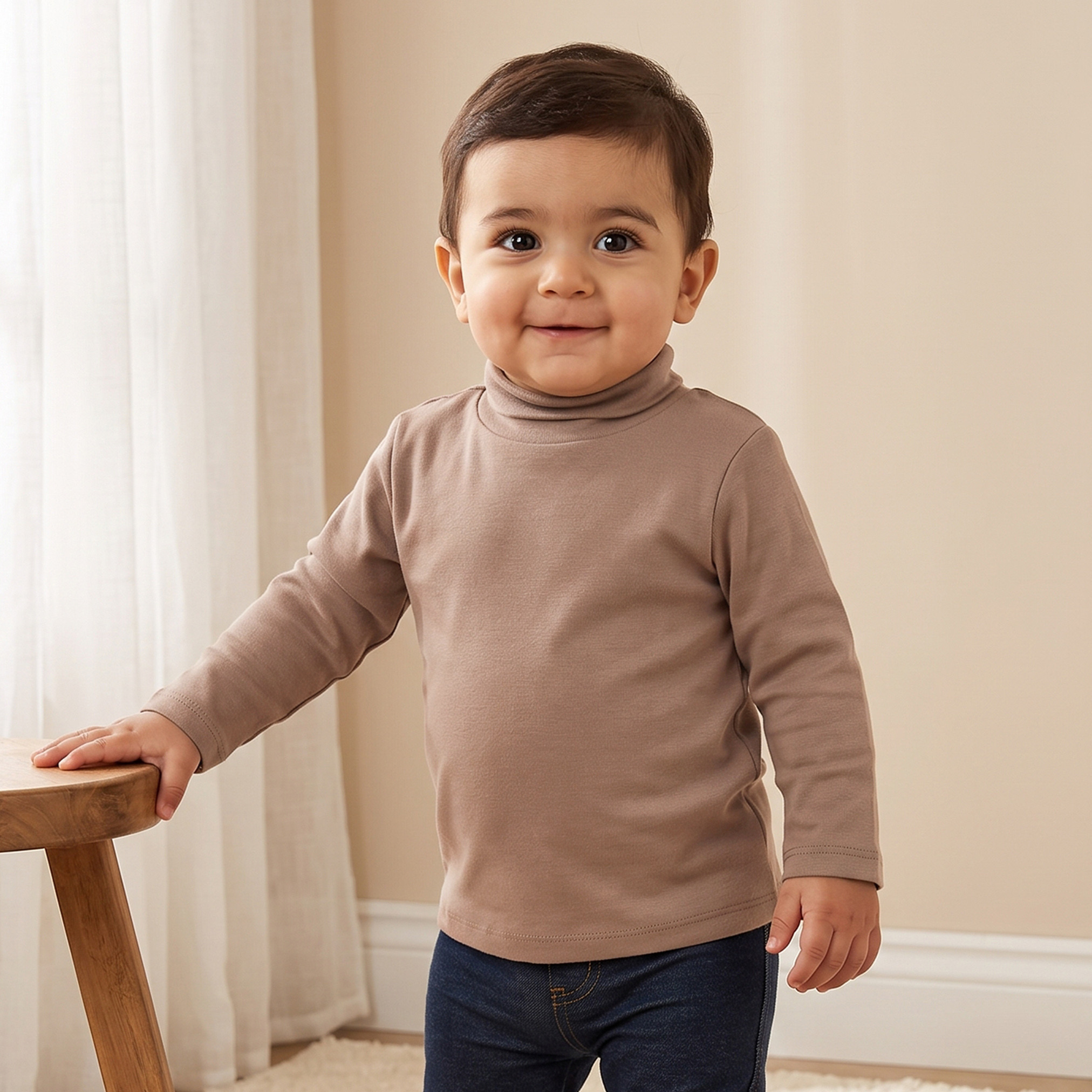 طقم من 2 - تيشيرت بياقة عالية وأكمام طويلة من جونيورز-baby-boys-clothing-tshirtsandpolos-image-2