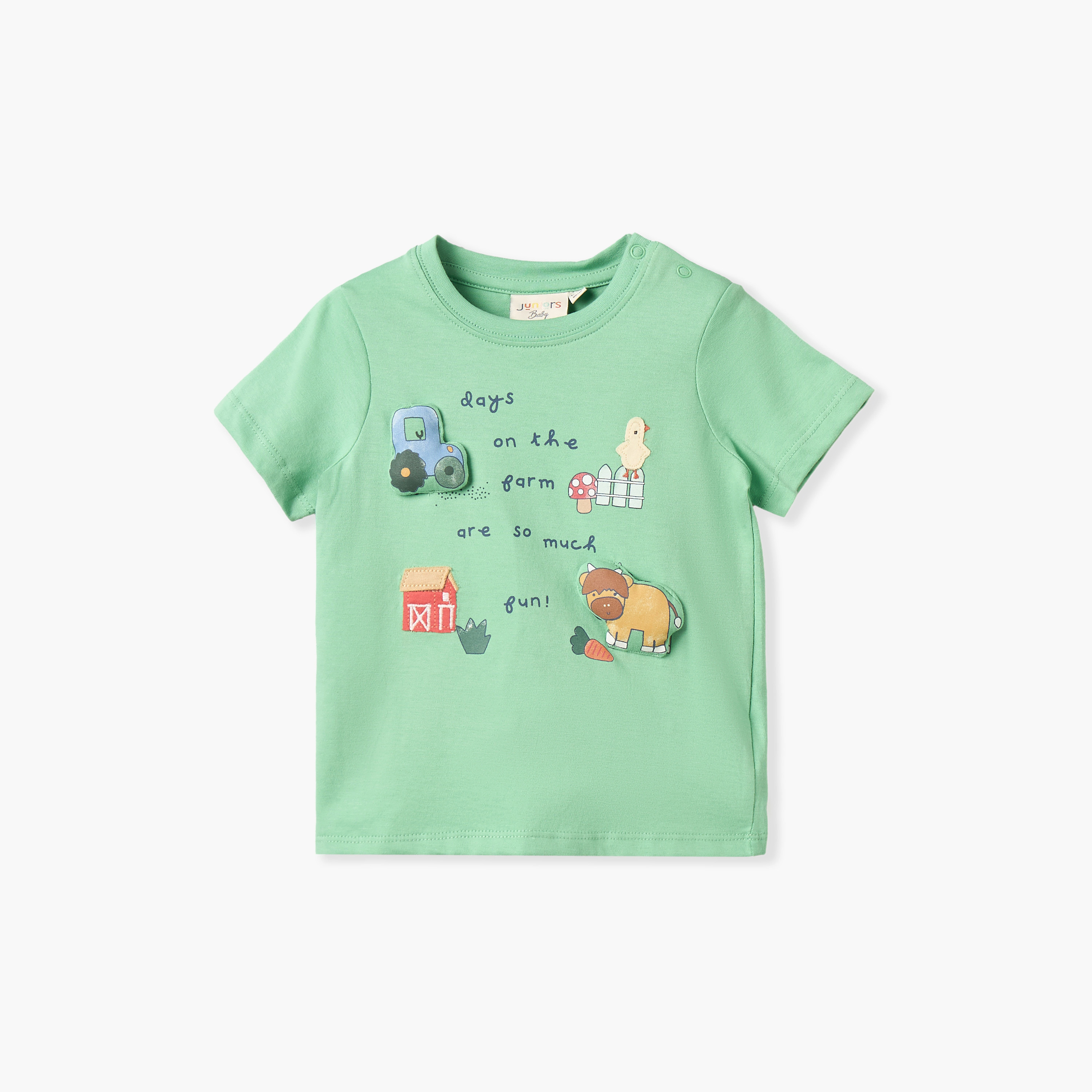 تيشيرتات بطبعات مزرعة وياقة ضيقة وأكمام قصيرة - عبوة 3 قطع-baby-boys-clothing-tshirtsandpolos-image-8