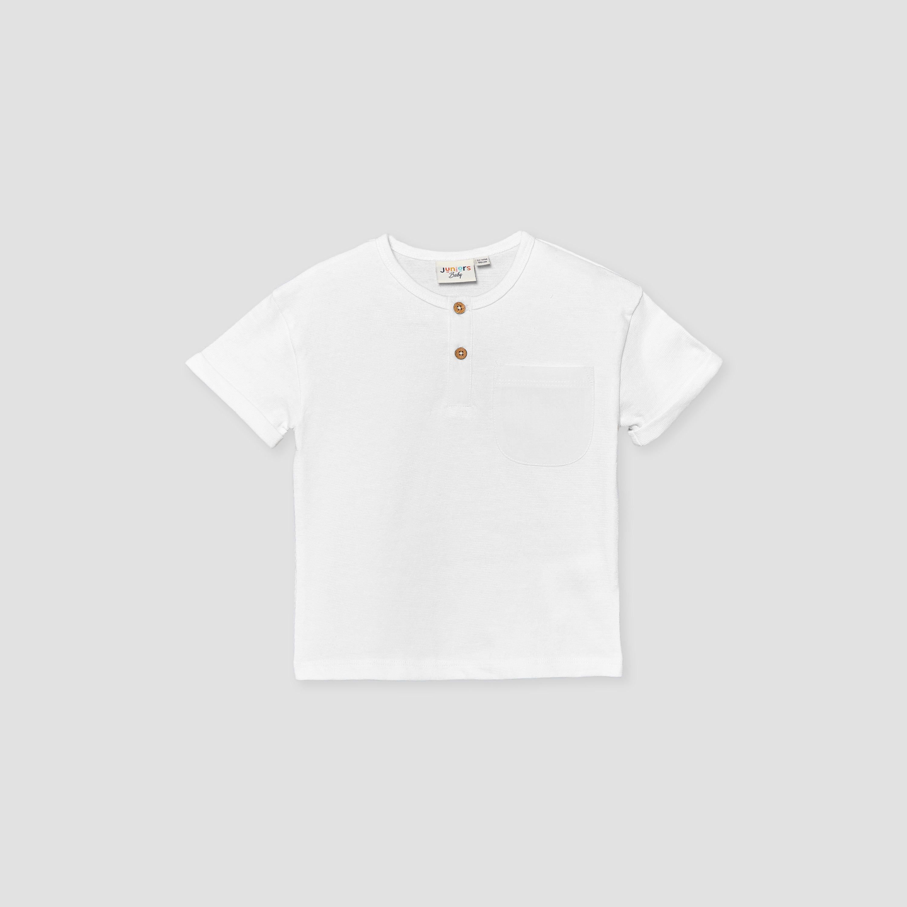 Juniors Henley Neck Short Sleeves T-shirt with Chest Pocket-baby-boys-clothing-tshirtsandpolos-image-2
