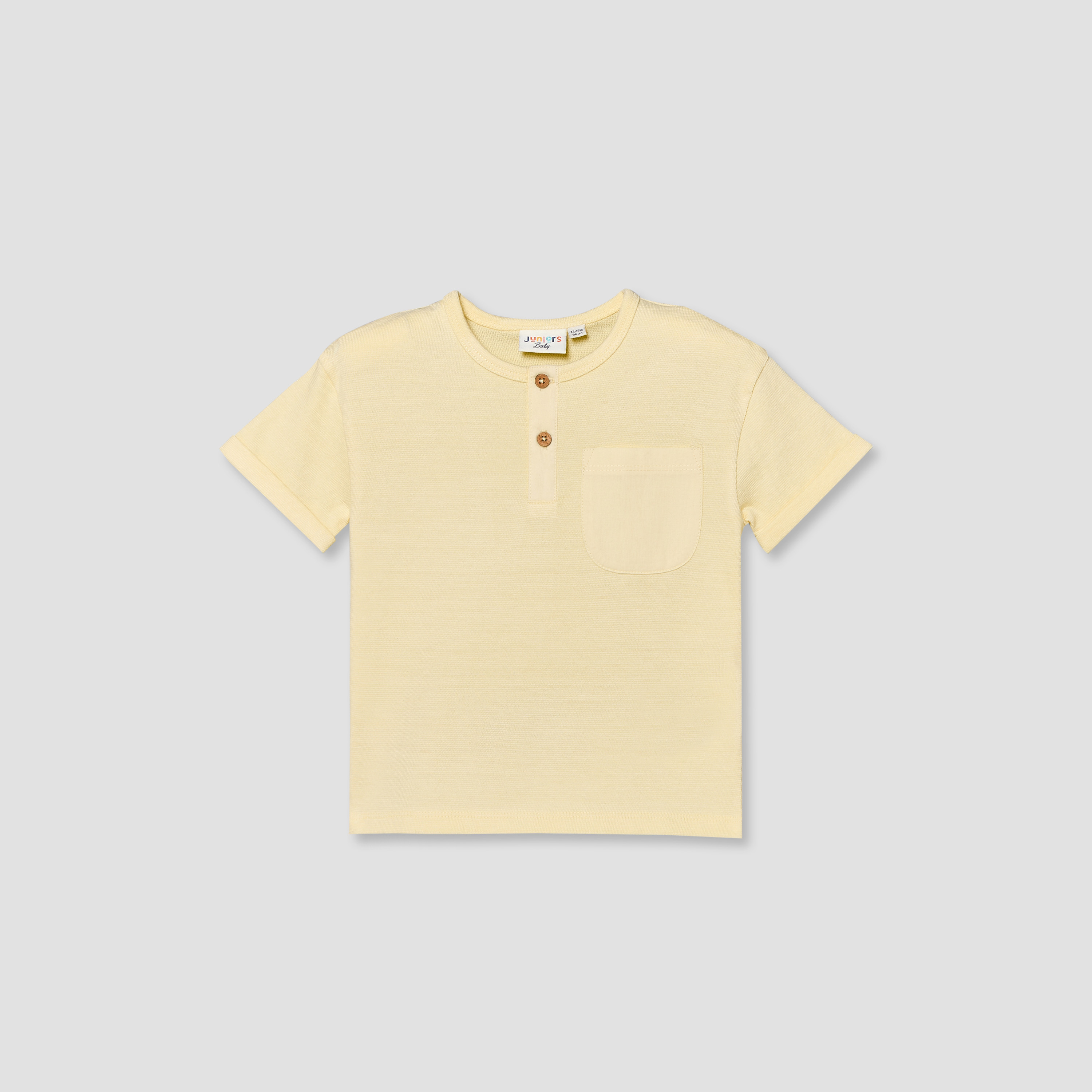 Juniors Henley Neck Short Sleeves T-shirt with Chest Pocket-baby-boys-clothing-tshirtsandpolos-image-2