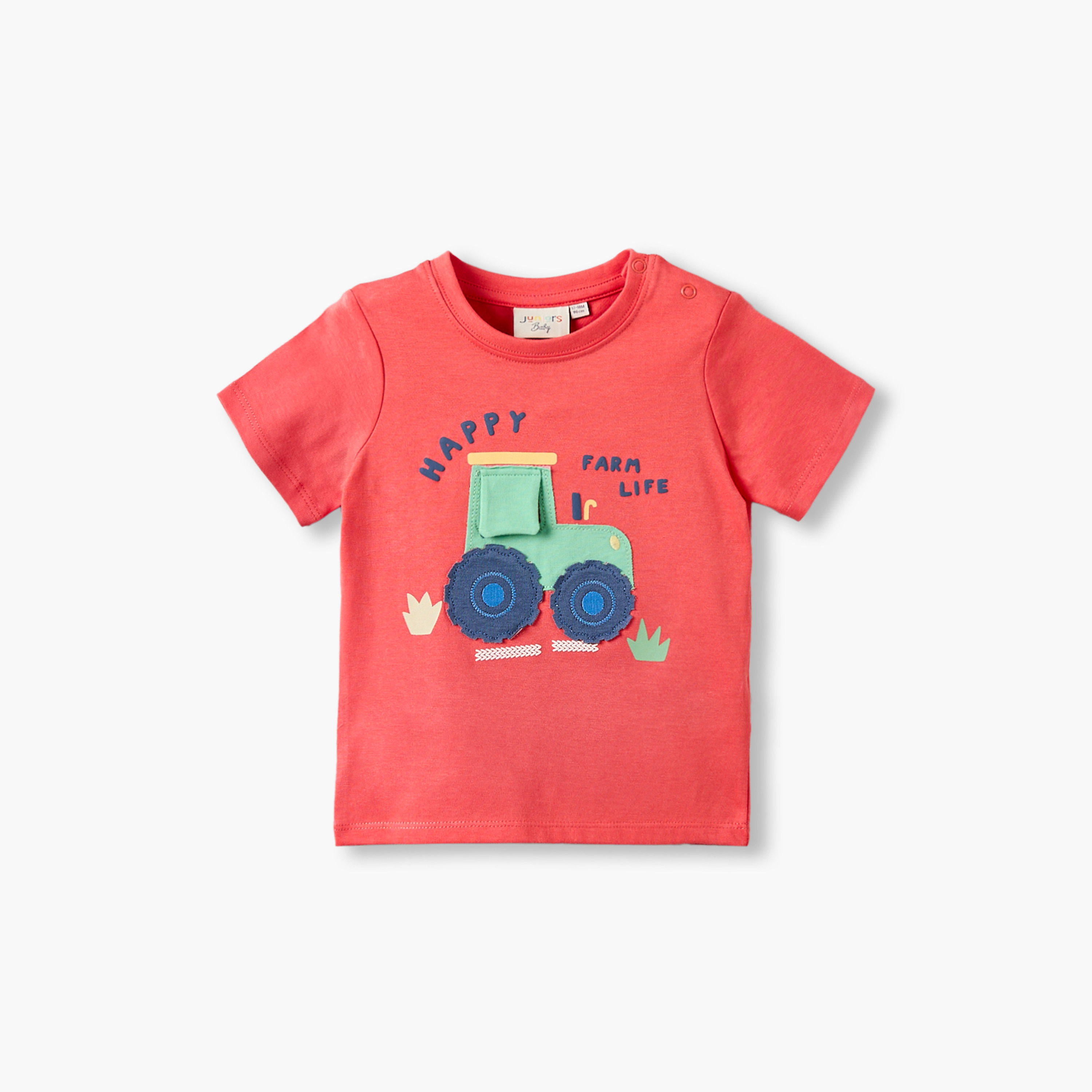 تيشيرتات بطبعات مزرعة وياقة ضيقة وأكمام قصيرة - عبوة 3 قطع-baby-boys-clothing-tshirtsandpolos-image-4