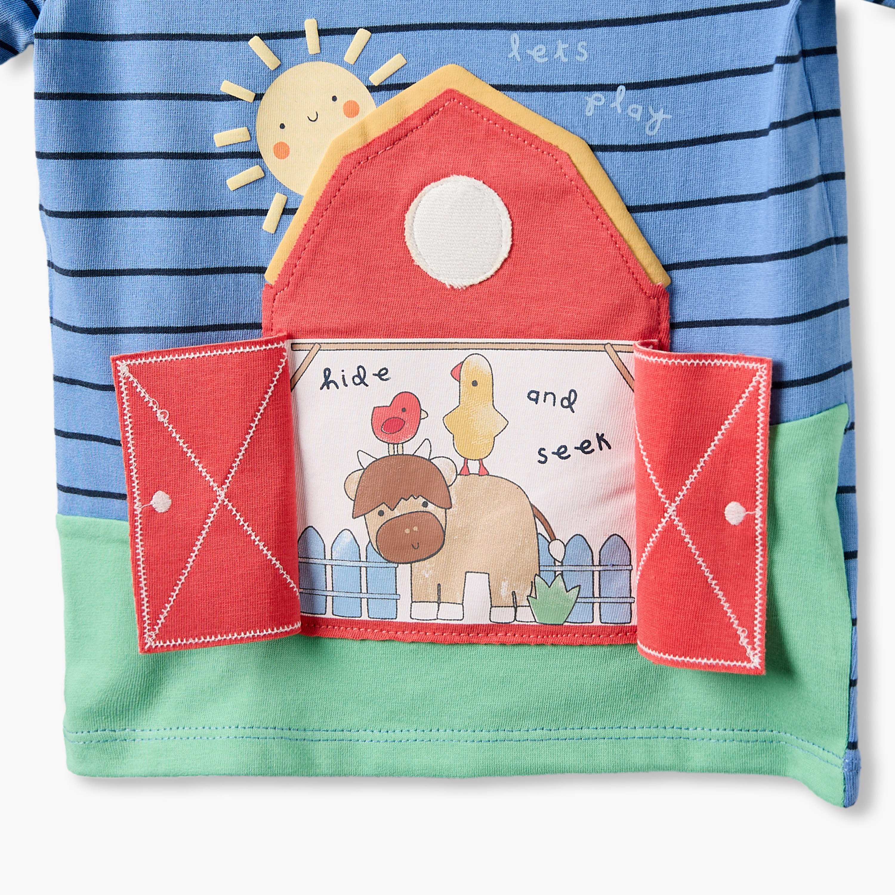 تيشيرتات بطبعات مزرعة وياقة ضيقة وأكمام قصيرة - عبوة 3 قطع-baby-boys-clothing-tshirtsandpolos-image-9