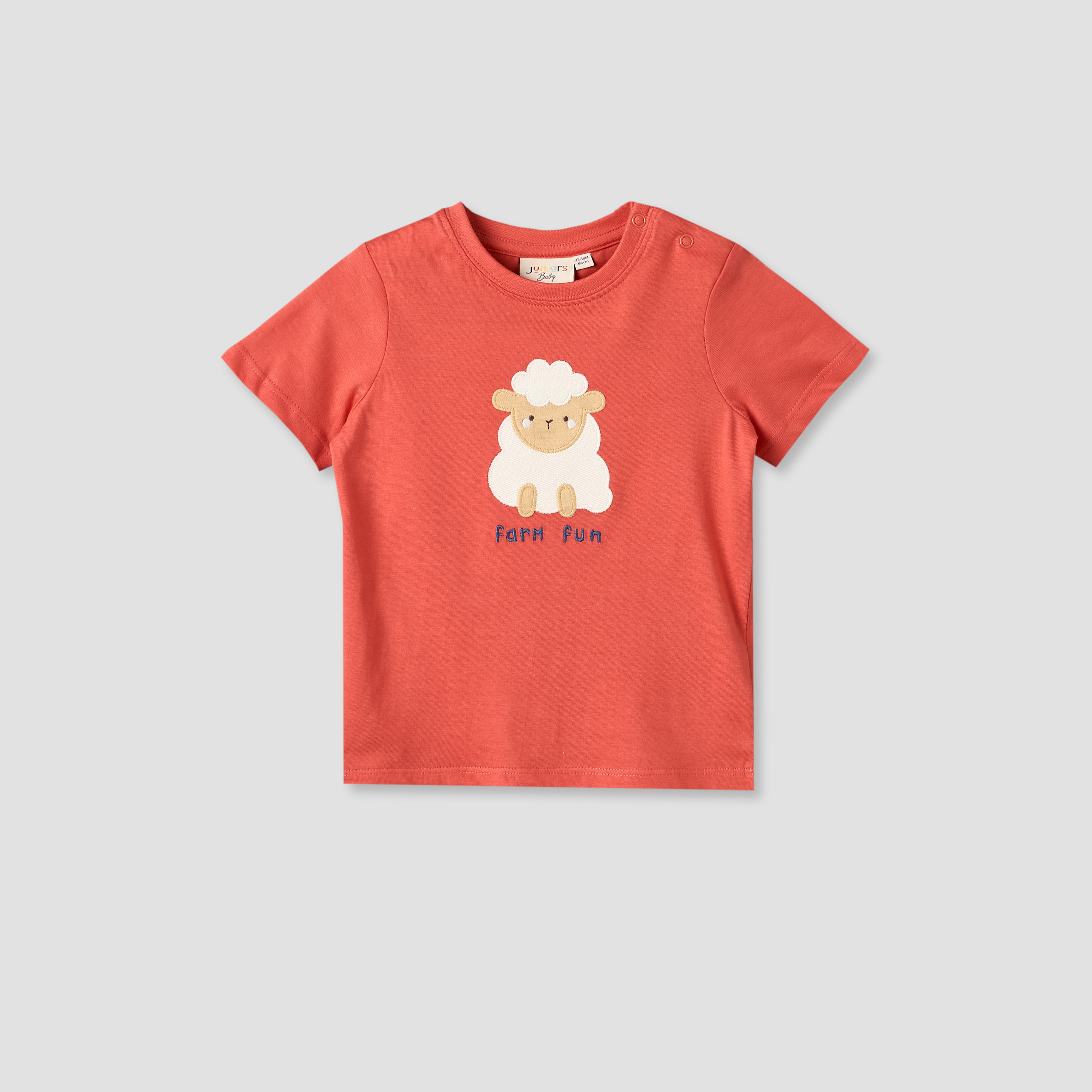 Pack of 3 Juniors Round Neck Short Sleeves T-shirt with Farm Print-baby-boys-clothing-tshirtsandpolos-image-7