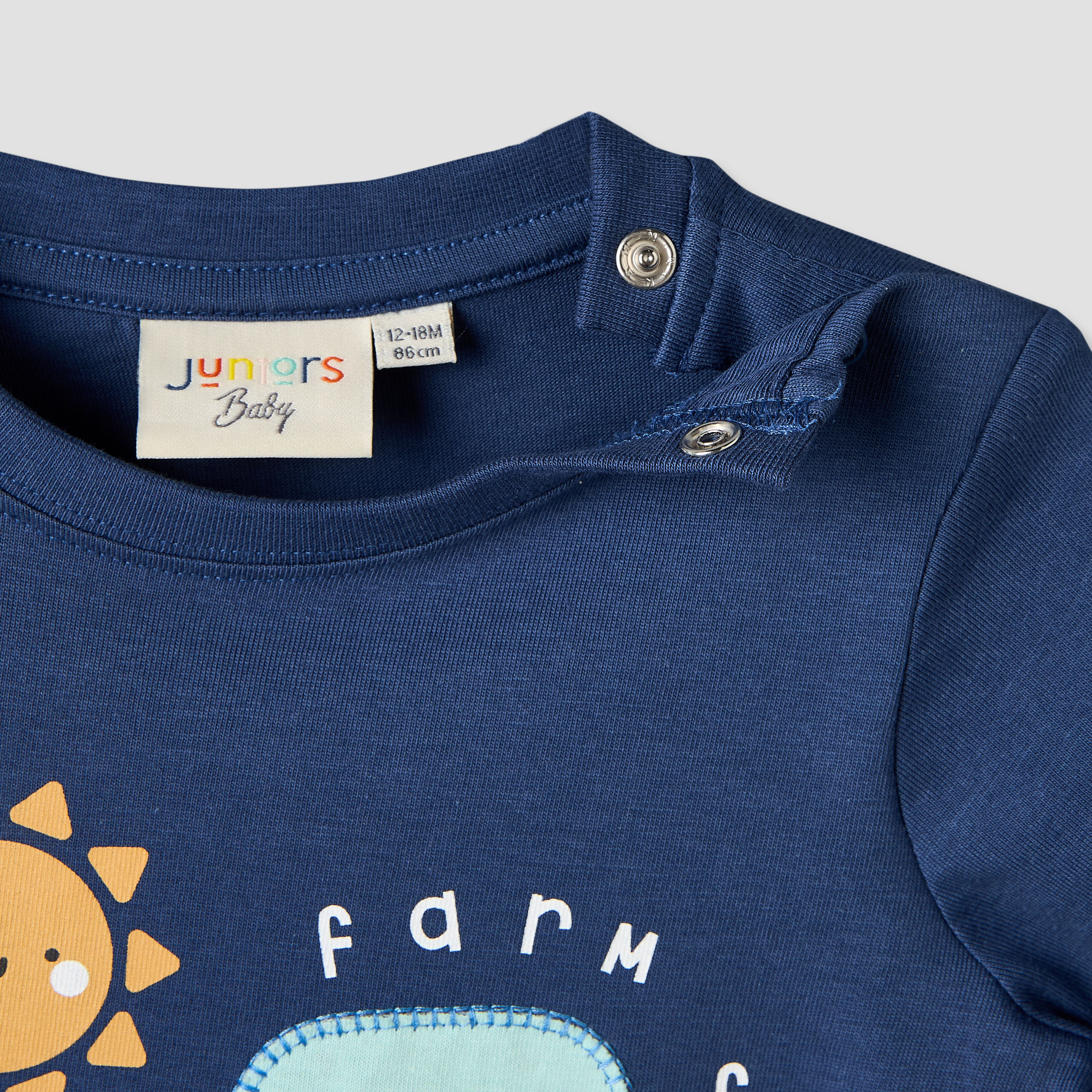 Pack of 3 Juniors Round Neck Short Sleeves T-shirt with Farm Print-baby-boys-clothing-tshirtsandpolos-image-8