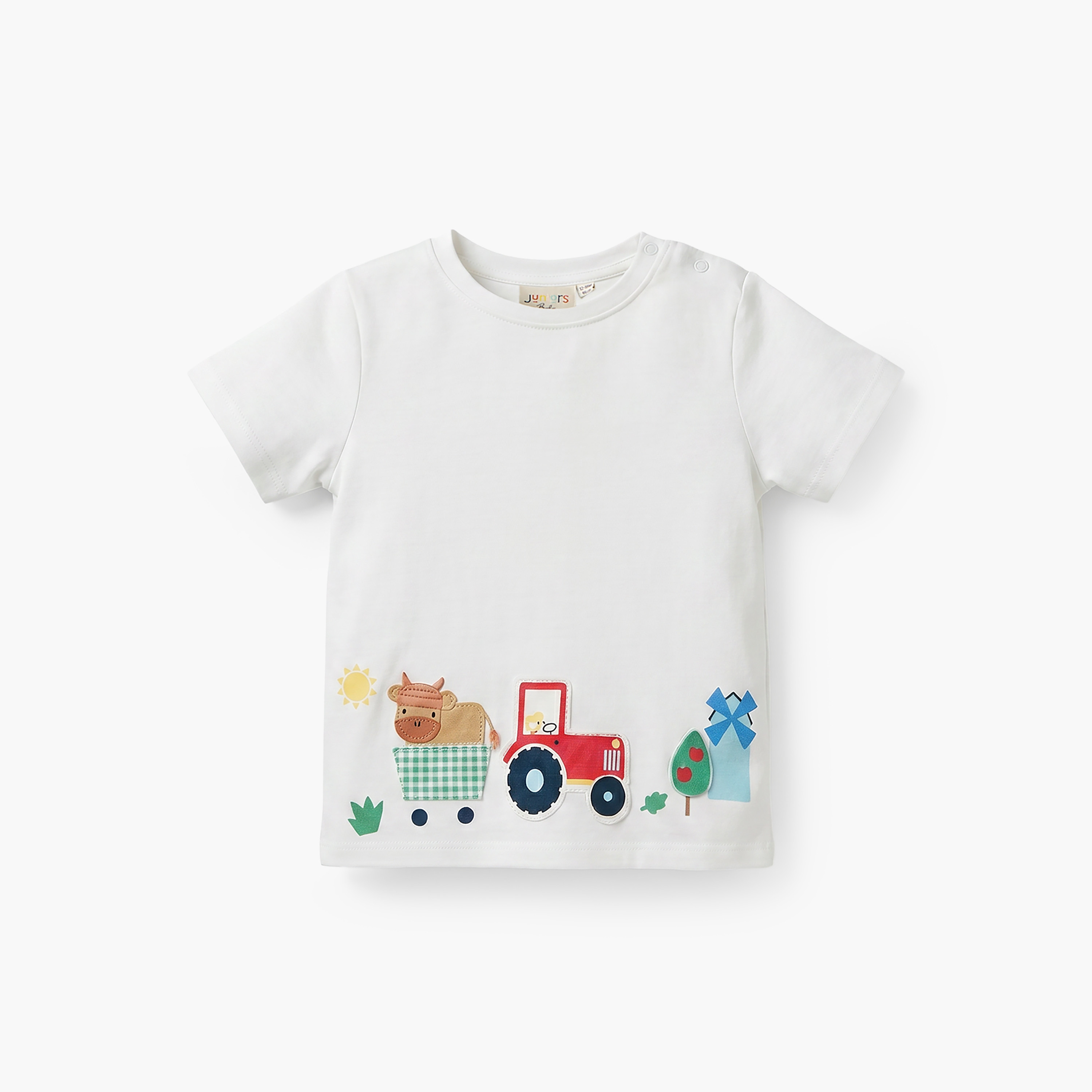 Pack of 3 Juniors Crew Neck Short Sleeves T-shirt with Farm Animal Print-baby-boys-clothing-tshirtsandpolos-image-5