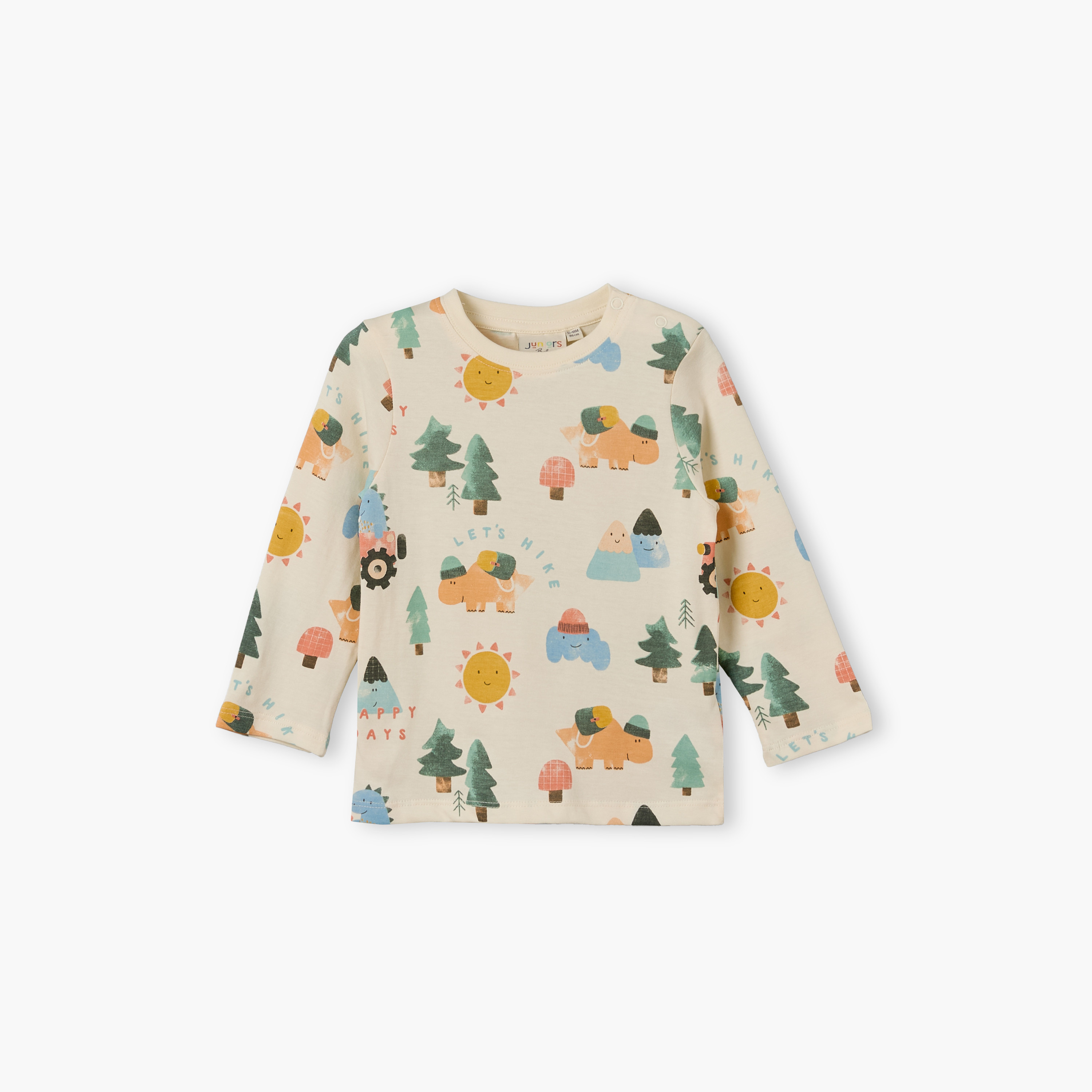 تيشيرتات بطبعات ديناصور وياقة ضيقة وأكمام طويلة من جونيورز - عبوة 3 قطع-baby-boys-clothing-tshirtsandpolos-image-3