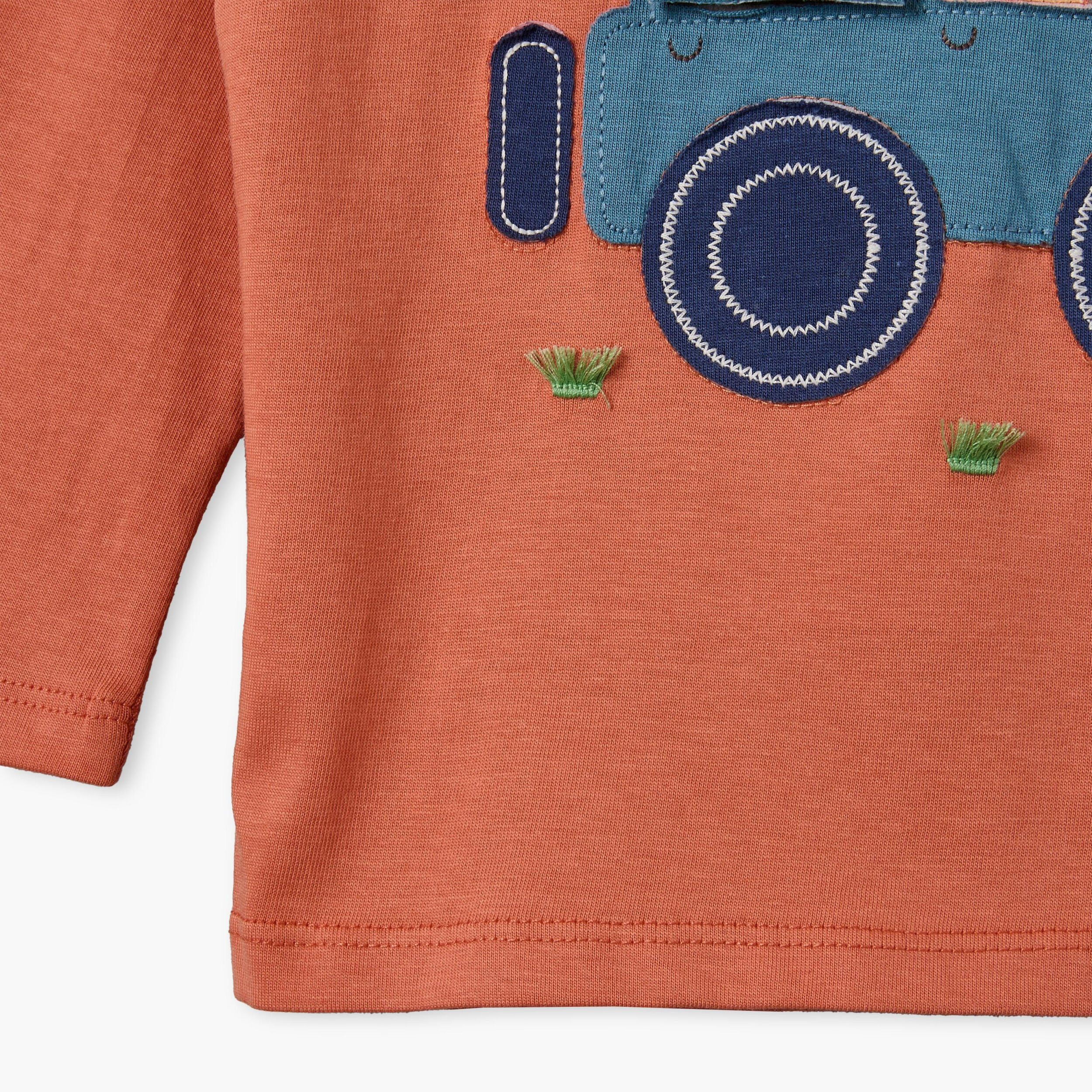 تيشيرتات بطبعات ديناصور وياقة ضيقة وأكمام طويلة من جونيورز - عبوة 3 قطع-baby-boys-clothing-tshirtsandpolos-image-8