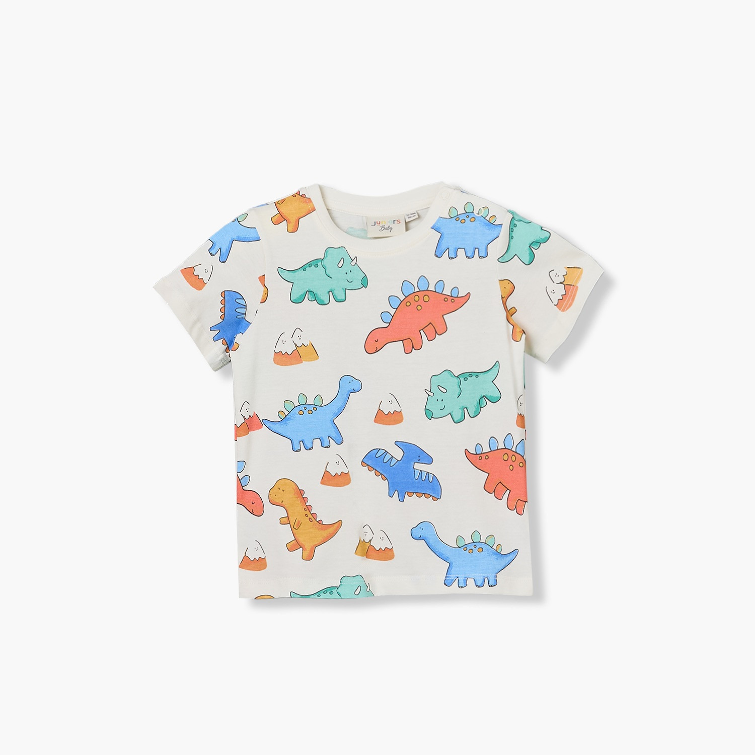 Juniors Crew Neck Long Sleeves T-shirt with Construction Vehicle Print-baby-boys-clothing-tshirtsandpolos-image-1