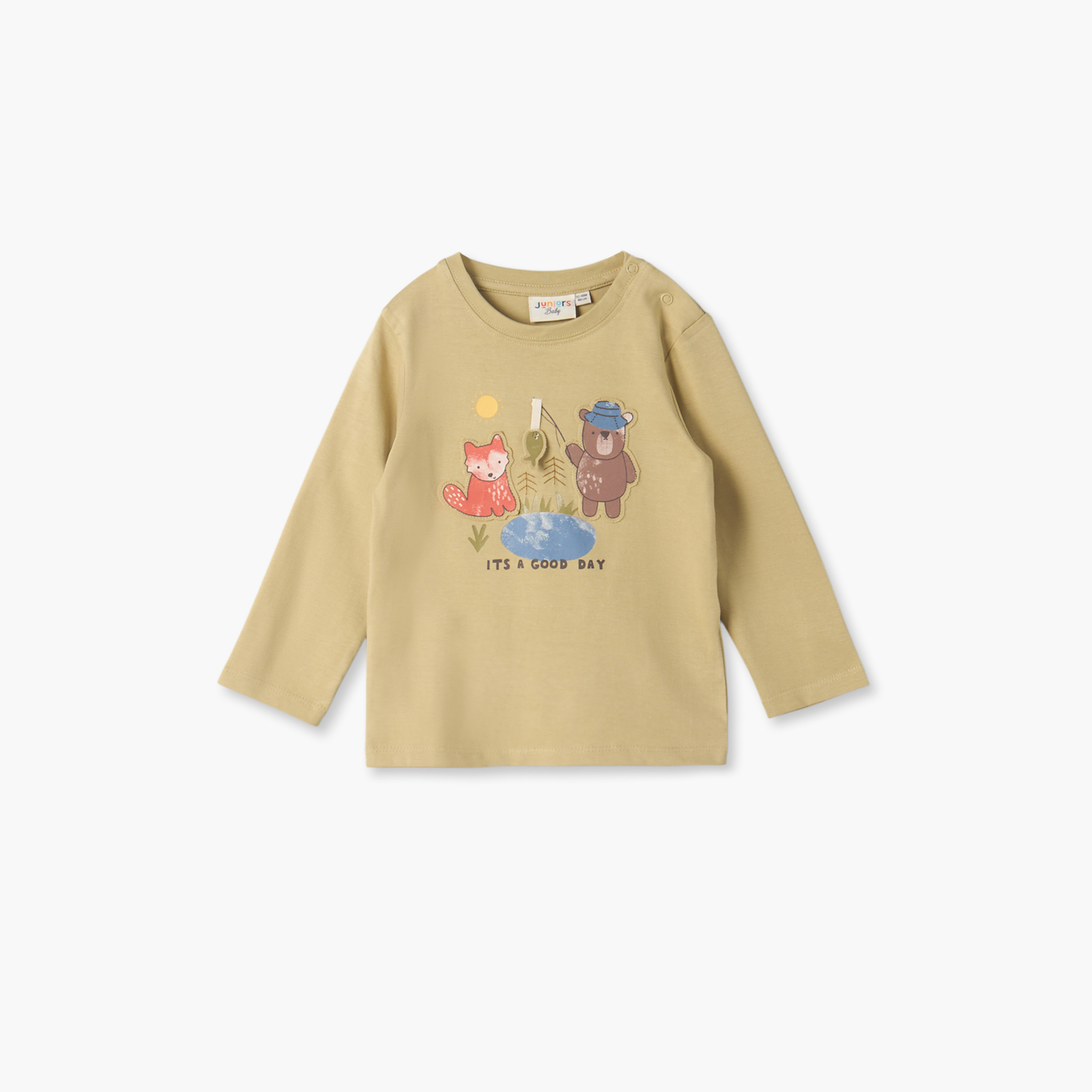 تيشيرتات بطبعات ديناصور وياقة ضيقة وأكمام طويلة من جونيورز - عبوة 3 قطع-baby-boys-clothing-tshirtsandpolos-image-5