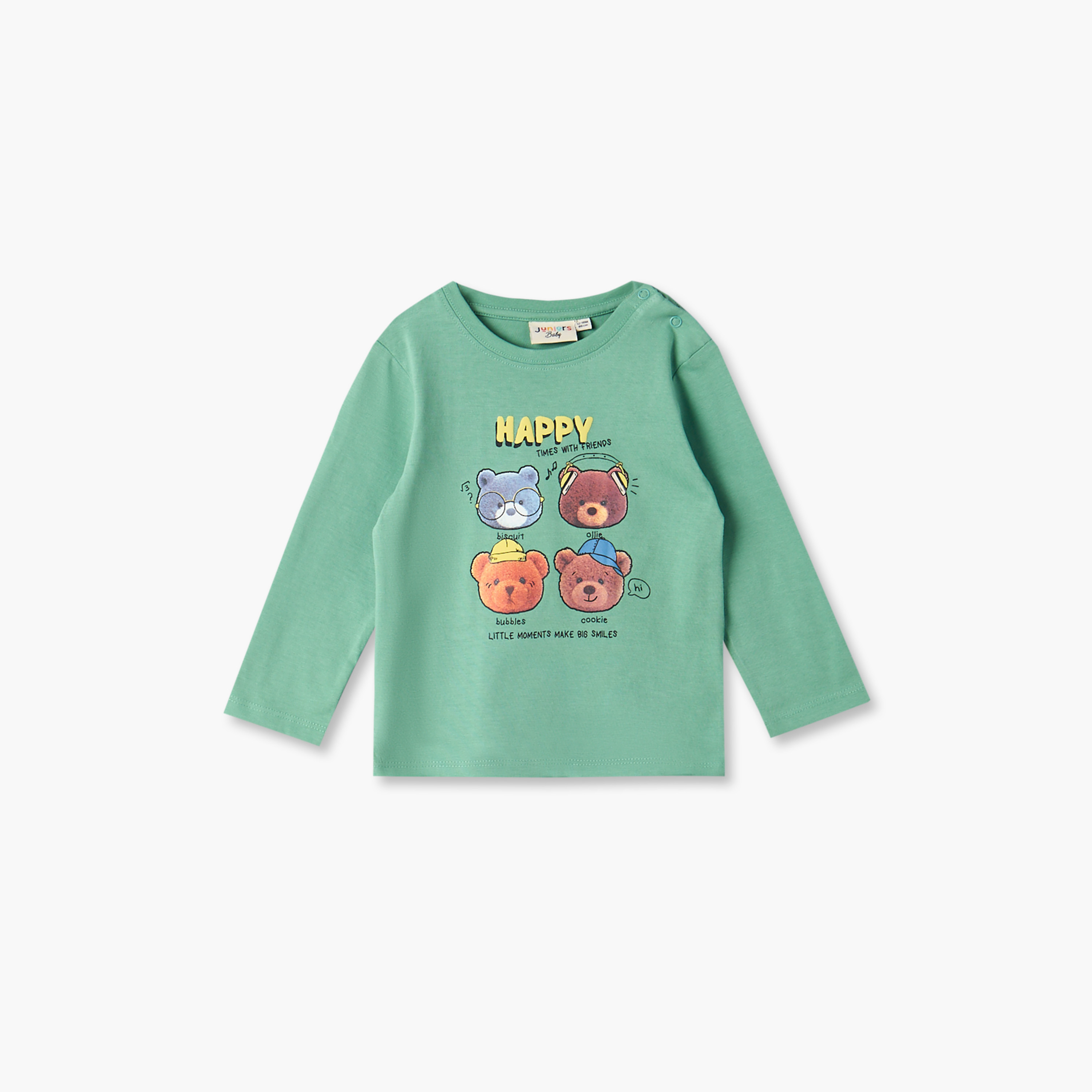 تيشيرت بأكمام طويلة وطبعات ديناصور من جونيورز-baby-boys-clothing-tshirtsandpolos-image-1