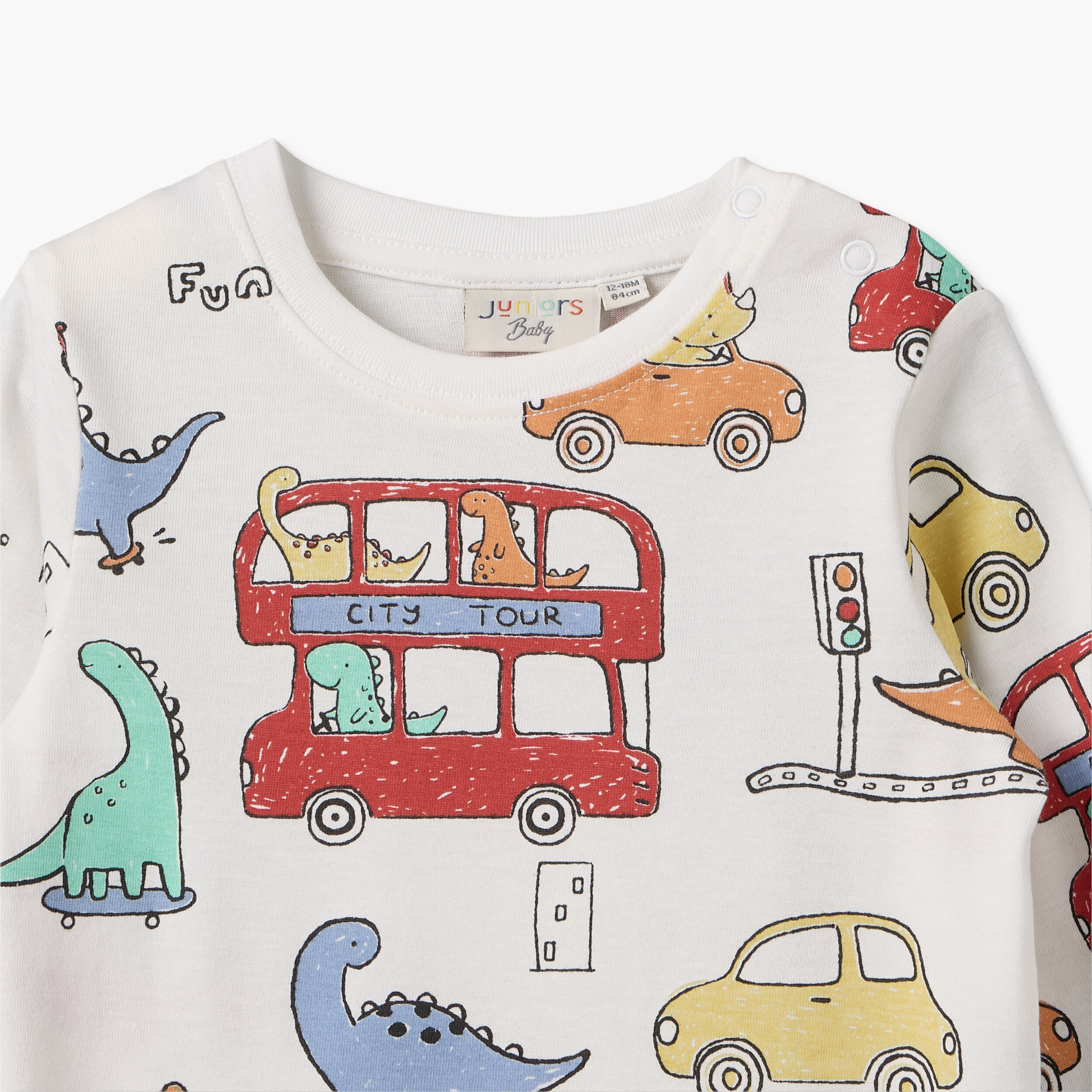 تيشيرت بأكمام طويلة وطبعات شاحنات وياقة ضيقة من جونيورز-baby-boys-clothing-tshirtsandpolos-image-4