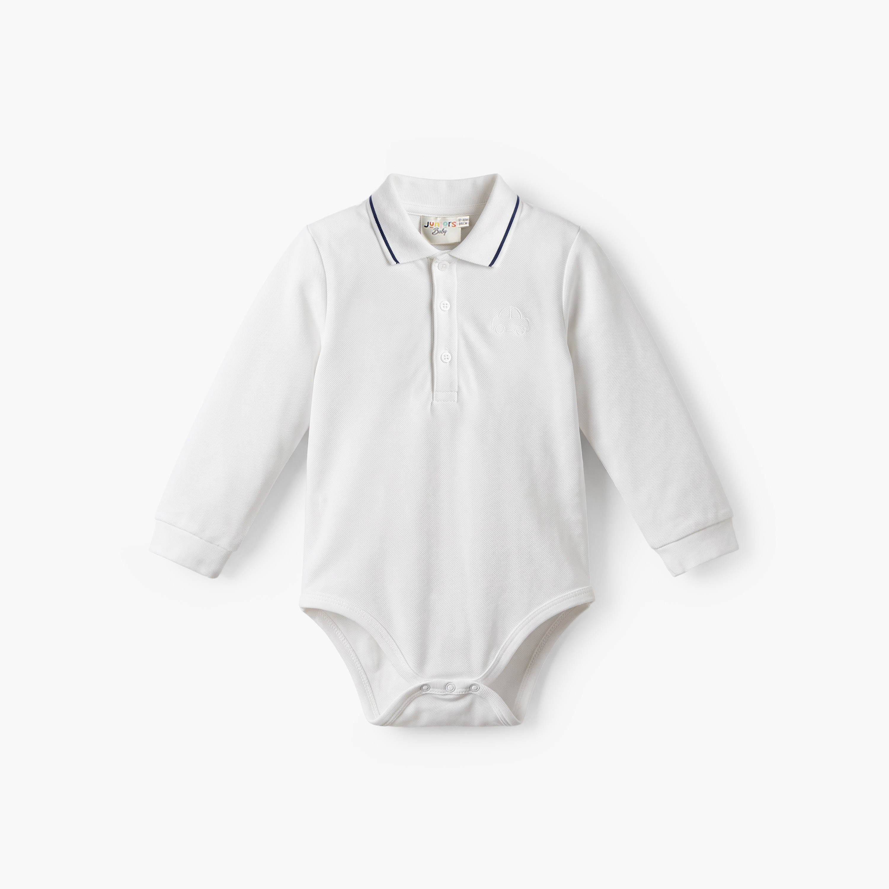 بودي سوت بأكمام طويلة وياقة بولو من جونيورز-baby-boys-clothing-bodysuits-image-1