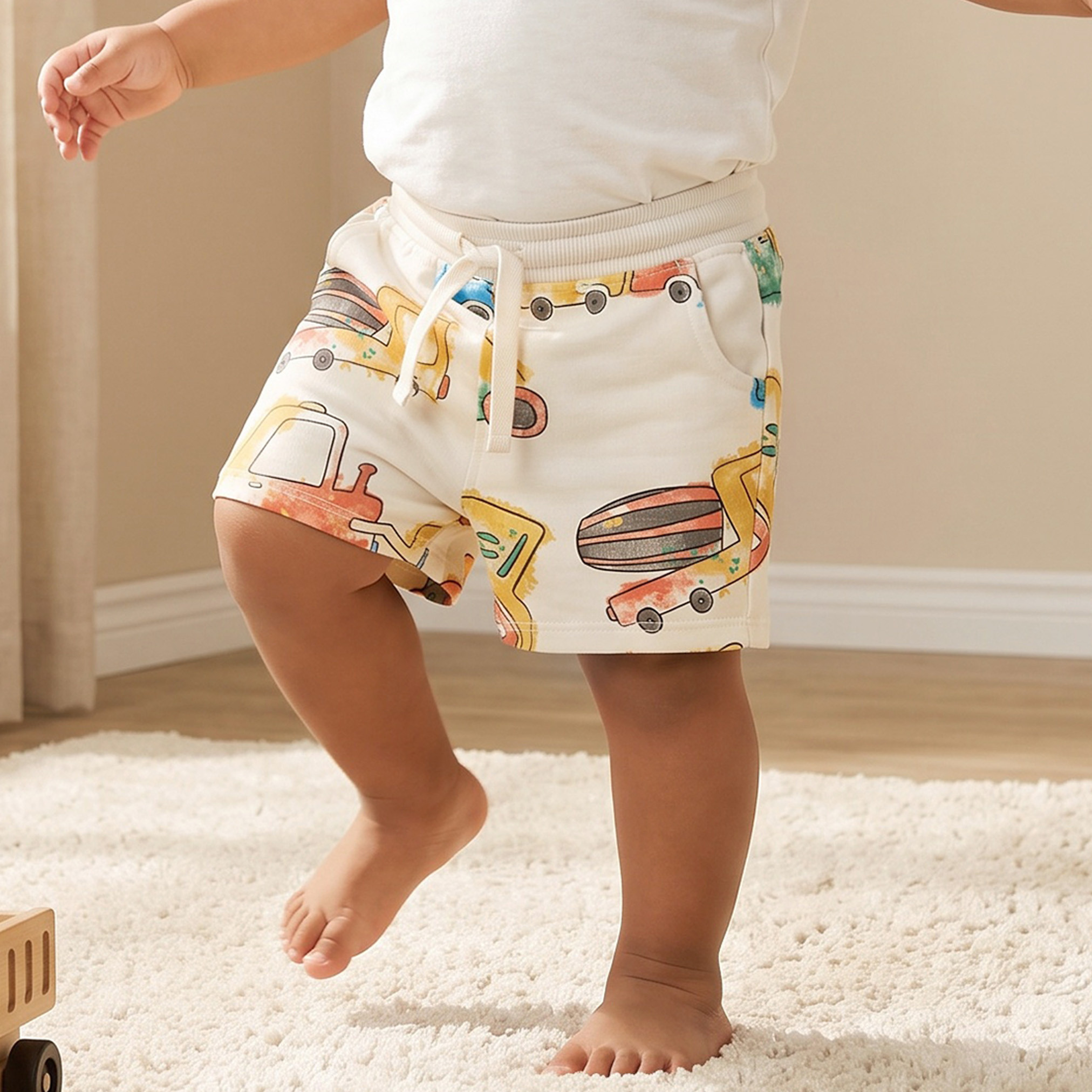 شورت بطبعات مركبات البناء من جونيورز-baby-boys-clothing-bottoms-shorts-image-1