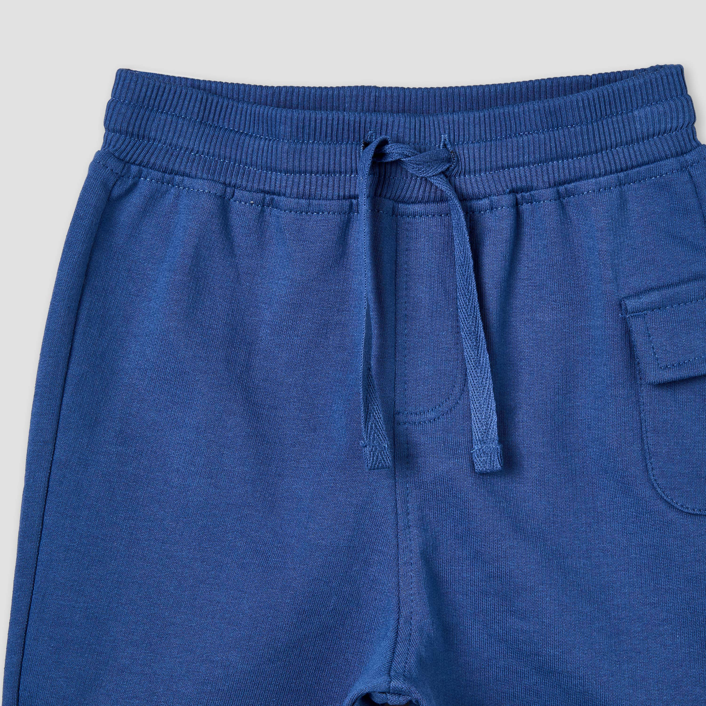 Juniors Knee Length Elasticated Waistband Shorts with Pockets-baby-boys-clothing-bottoms-shorts-image-4
