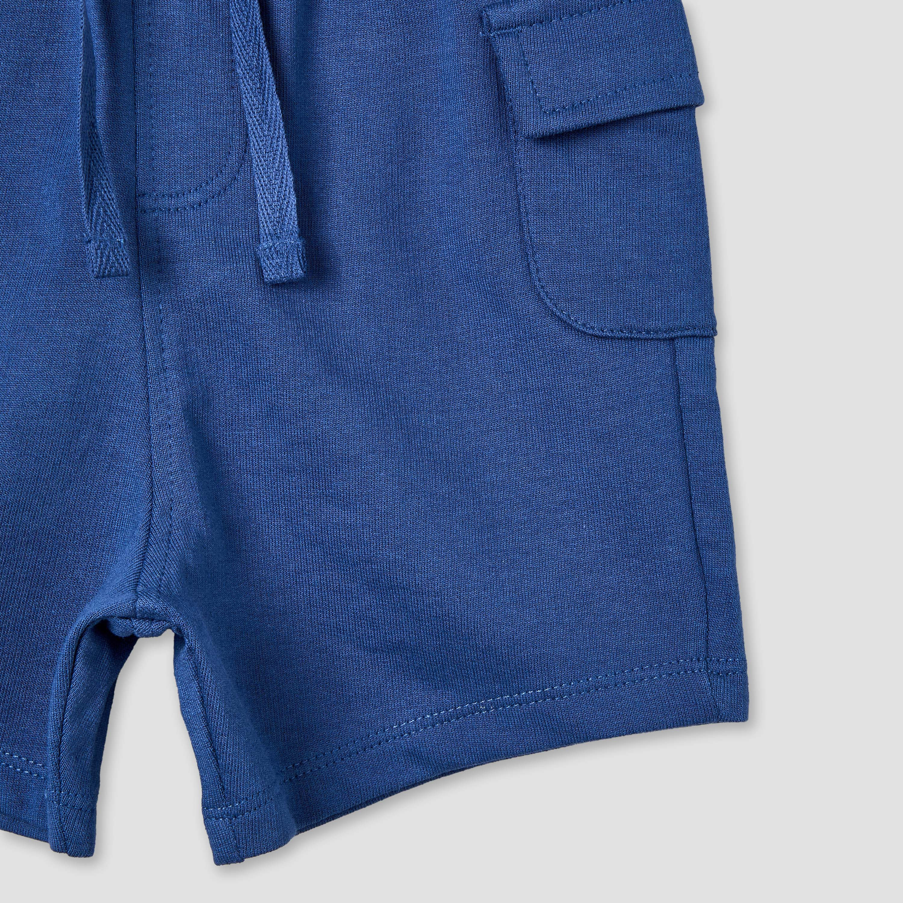 Juniors Knee Length Elasticated Waistband Shorts with Pockets-baby-boys-clothing-bottoms-shorts-image-5